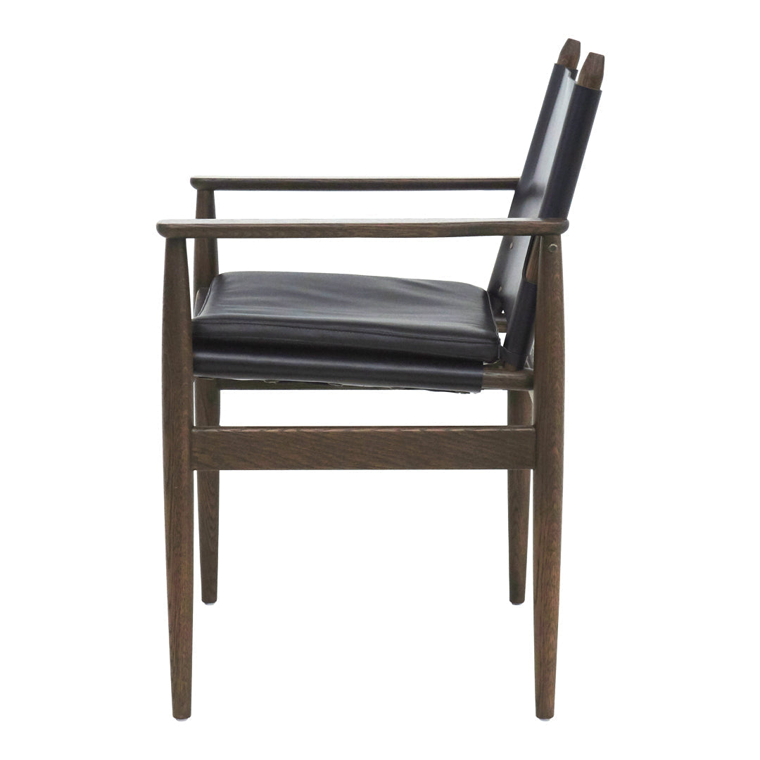 Premium Journey Leather Dining Armchair - Modern Comfortable Upholstered Chair for Kitchen, Dining Room & Office - Perfect for Home Decor & Entertaining