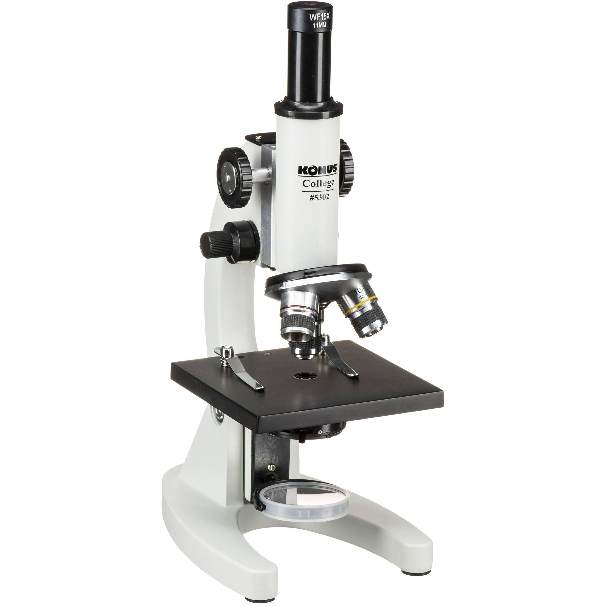 Konus College Biological X600 Microscope - High Power 600x Magnification for Students & Professionals | Ideal for Lab Research, Classroom Learning & Home Science Experiments