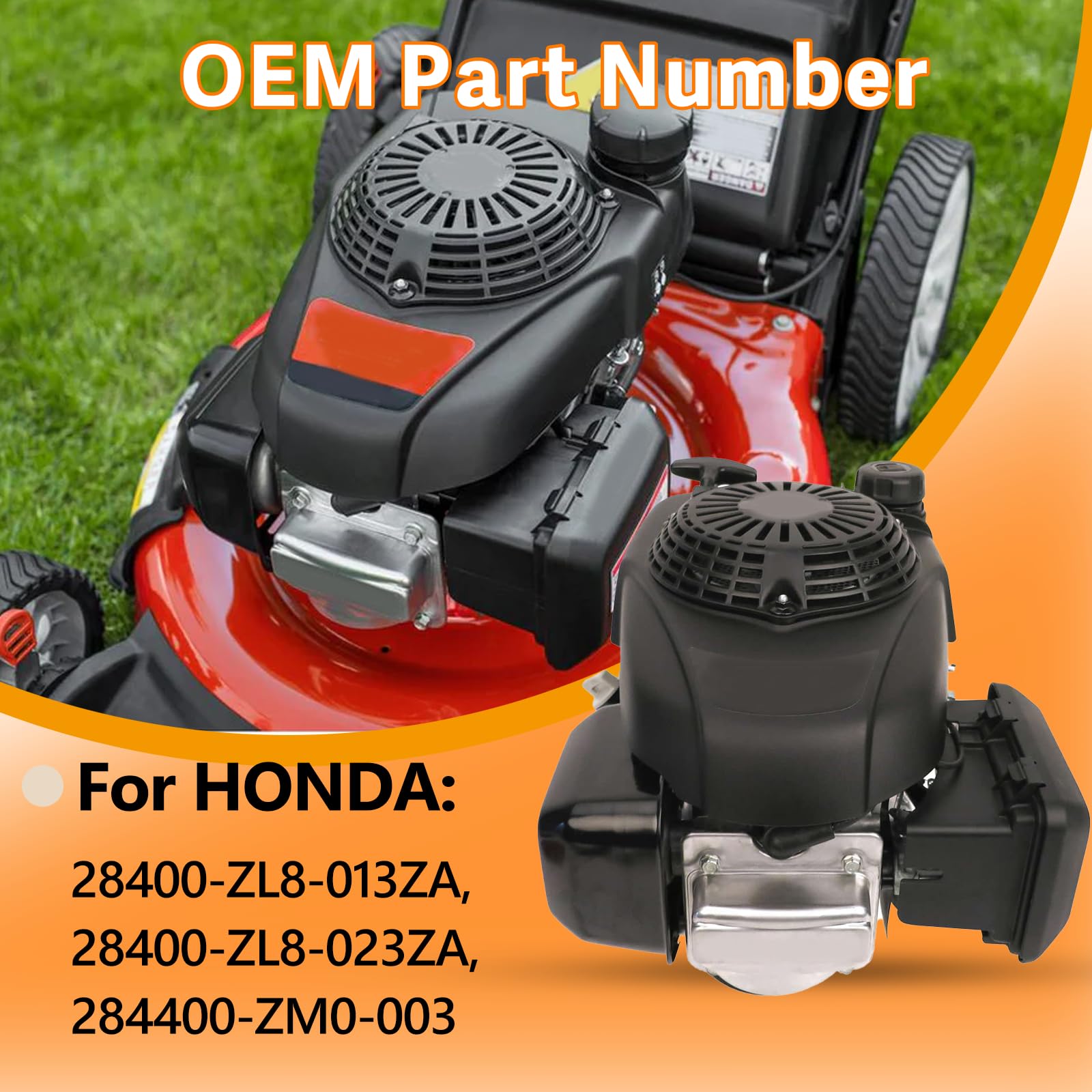 GCV160 Pull Start Recoil Starter Assembly - Compatible with Honda GCV135 GCV160 Engines - Replacement for Lawn Mowers & Pressure Washers - Durable Black Pull Cord (Perfect for DIY Repairs & Small Engine Maintenance)