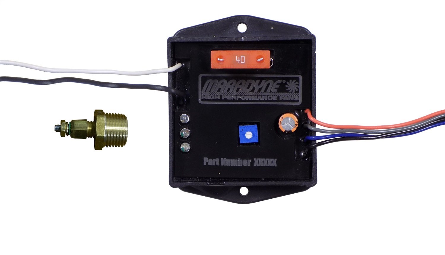 High Performance PWM Fan Speed Controller MFA136 with Half Speed Start & Temperature Sensor - Perfect for PC Cooling, Gaming Rigs, and Server Rooms