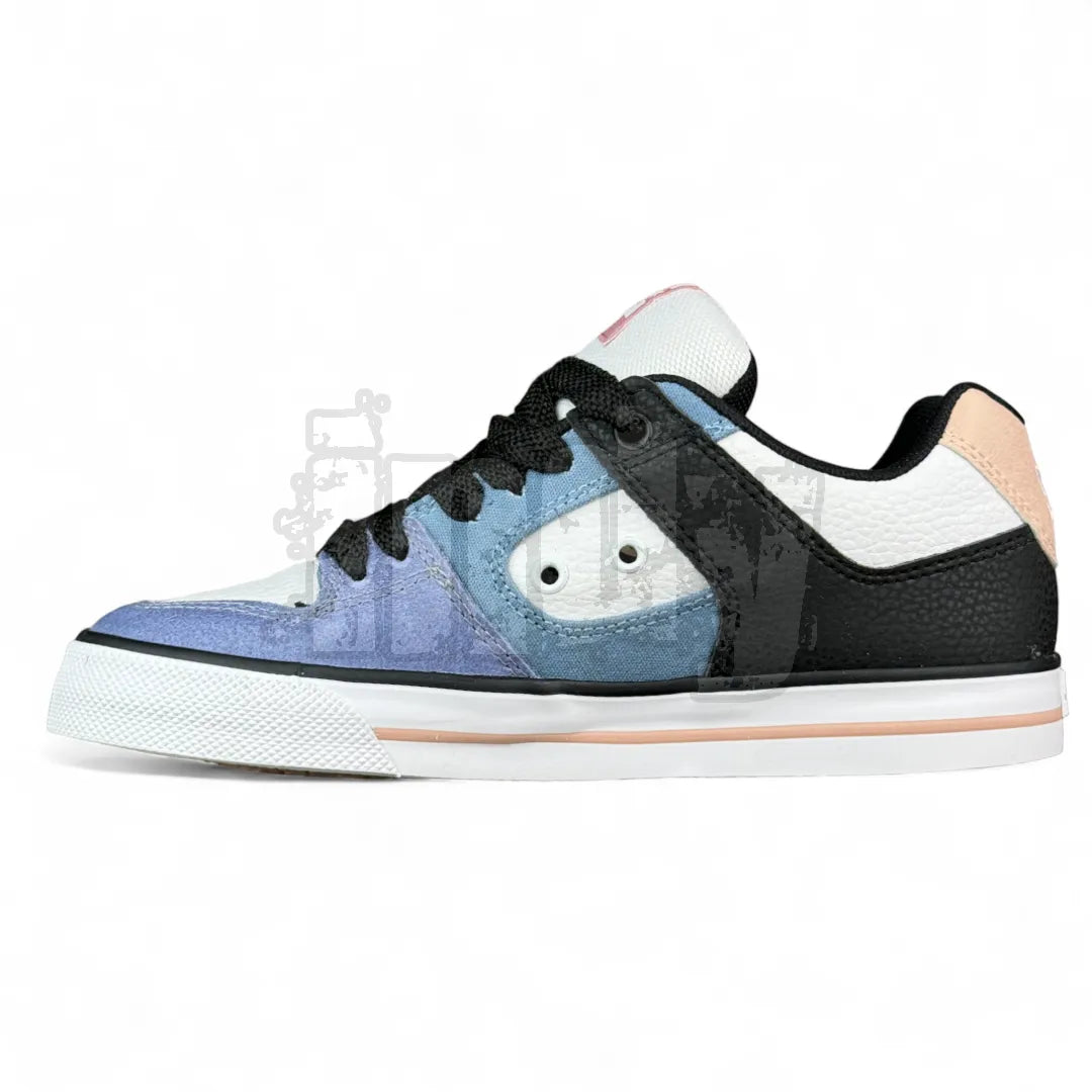 DC Pure Women's Sneakers - Black, Blue, Pink & White | Casual Comfort Shoes for Walking, Running & Everyday Wear