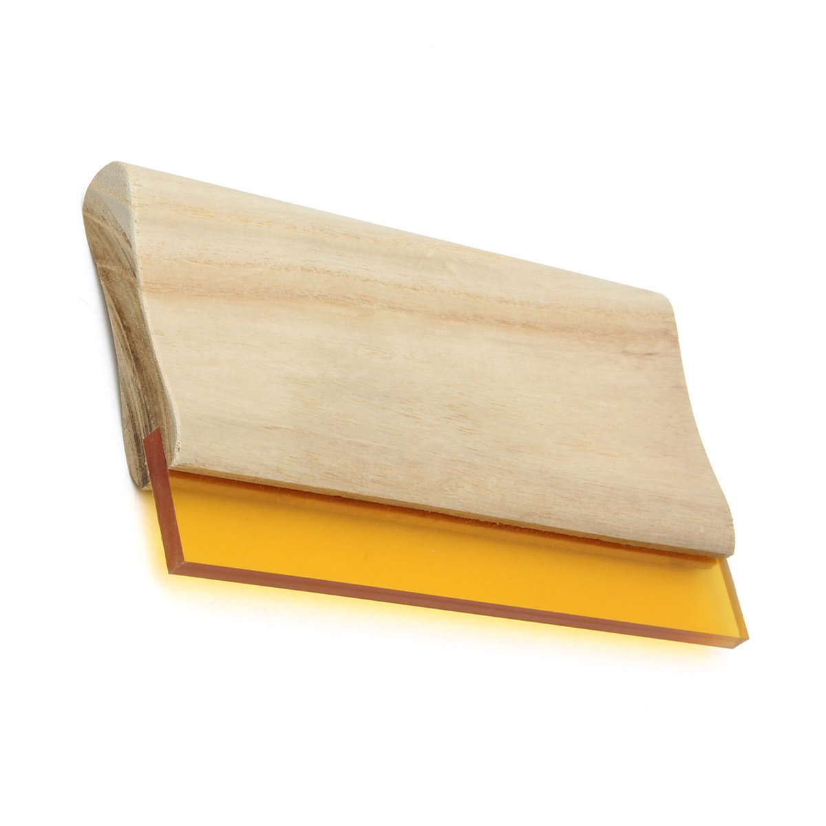 Tlilyy 8-Inch Screen Printing Squeegee - 70 Duro Hardness Ink Scraper Tool for DIY T-Shirt Printing & Fabric Art Projects