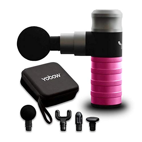 Portable Mini Massage Gun with 4 Speeds & 6 Colors - Deep Tissue Muscle Pain Relief, USB-C Fast Charging, Includes Carrying Case | Perfect for Post-Workout Recovery, Office Stress Relief & Home Relaxation Therapy