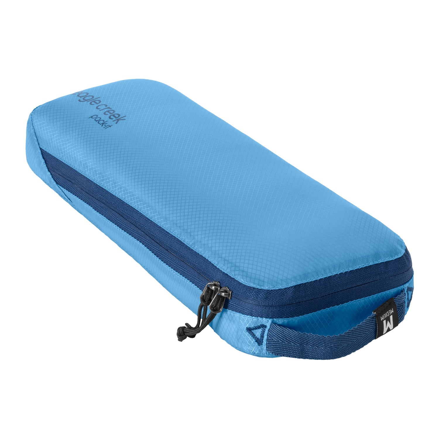 Eagle Creek Pack It Isolate Slim Cube M - Lightweight Compression Packing Cube for Travel, Blue Dawn | Perfect for Backpacking, Business Trips & Organized Luggage