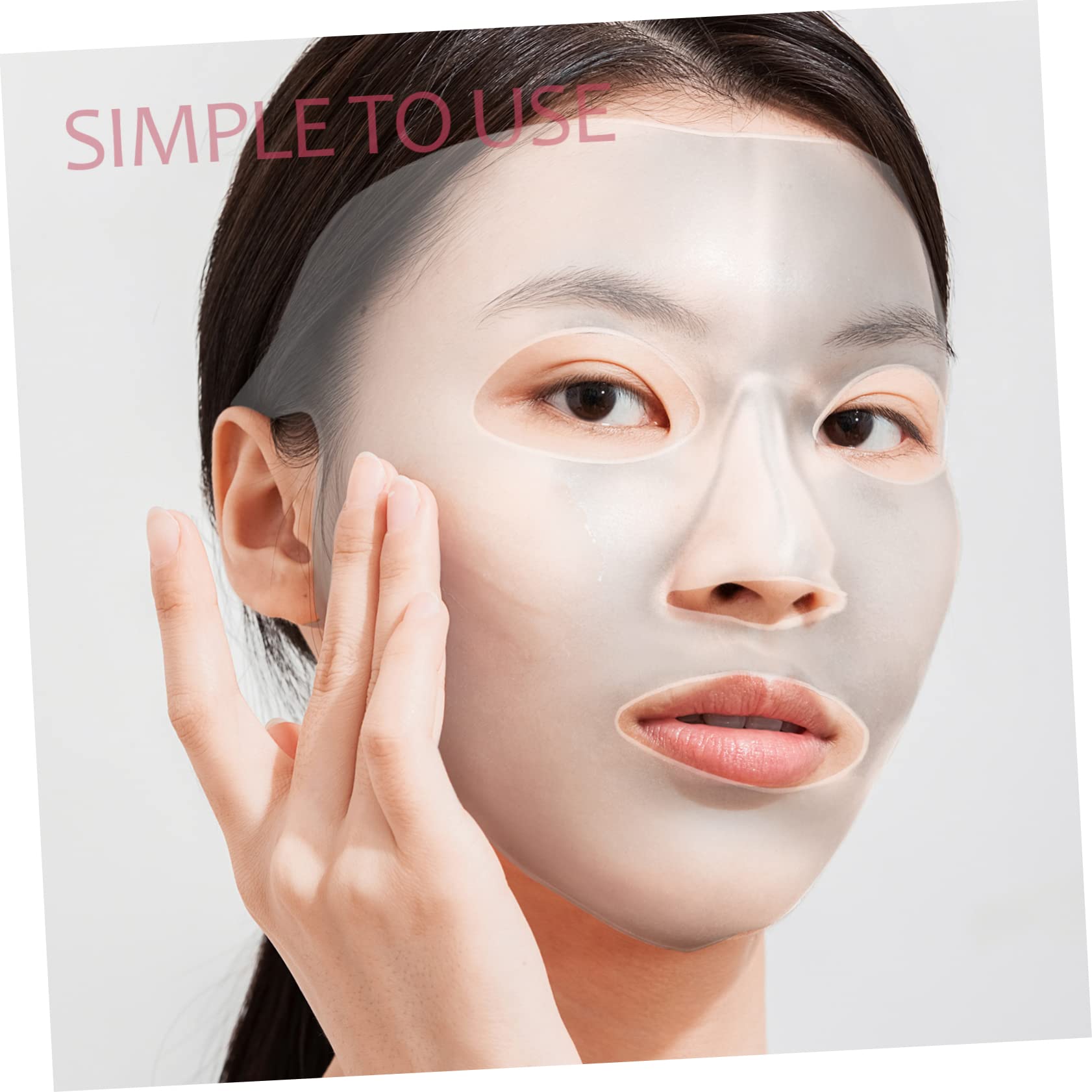 Baluue Reusable Silicone Sheet Mask Cover - 3D Face Mask Applicator for Moisturizing & Beauty - Women's Skincare Accessory (Perfect for Spa, Skincare Routine & At-Home Facial Treatments)