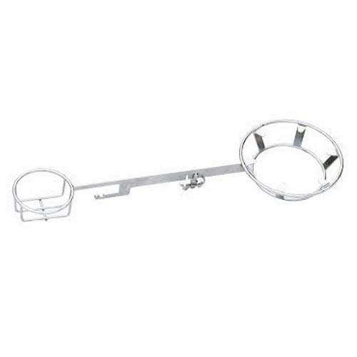 Premium Sauce Pot Caddy with Drink Holder & Utensil Hook - Compatible with Weber 18.5