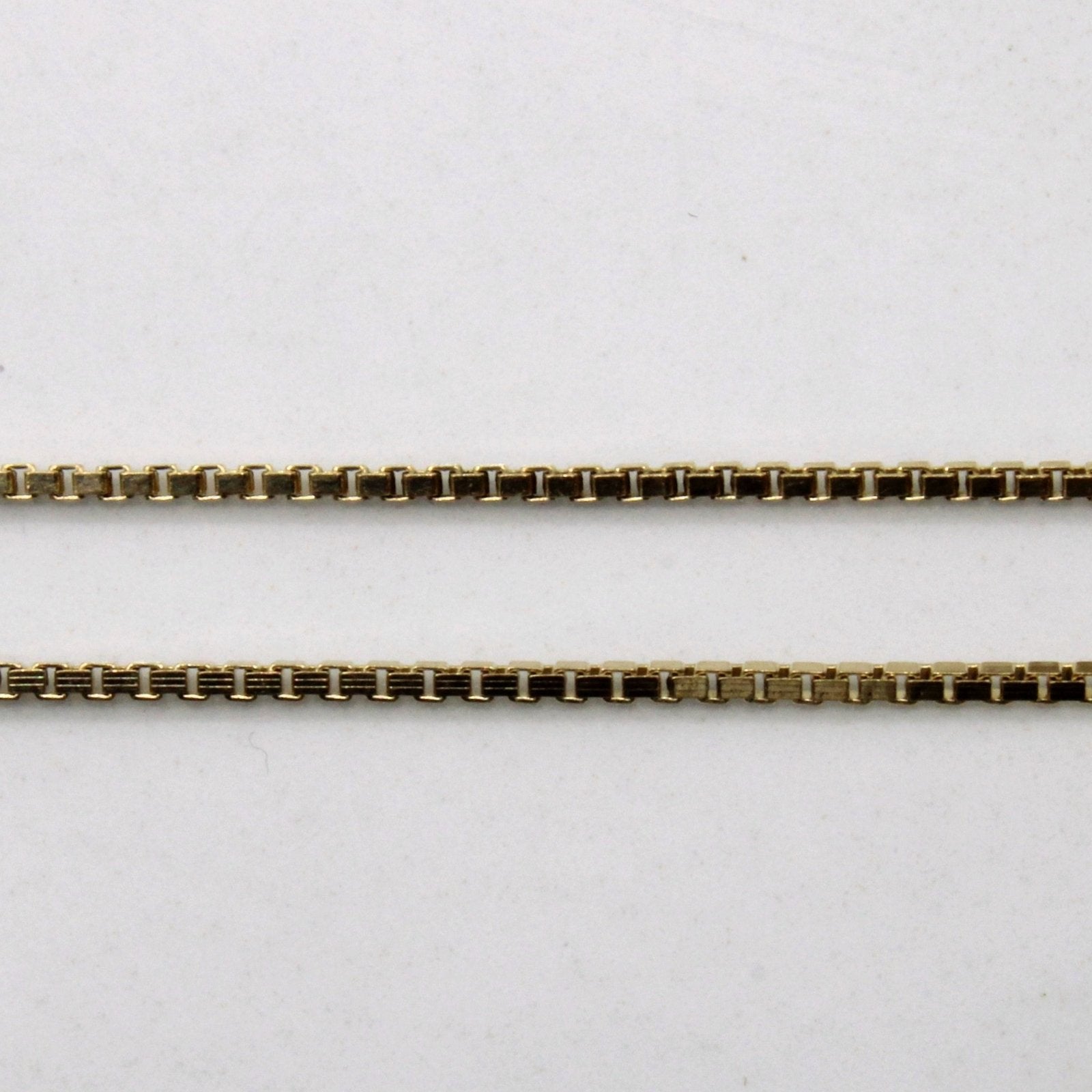 10K Yellow Gold Box Link Chain Necklace - 16 Inch Durable & Hypoallergenic Jewelry for Women & Men - Perfect for Everyday Wear, Gifts & Special Occasions