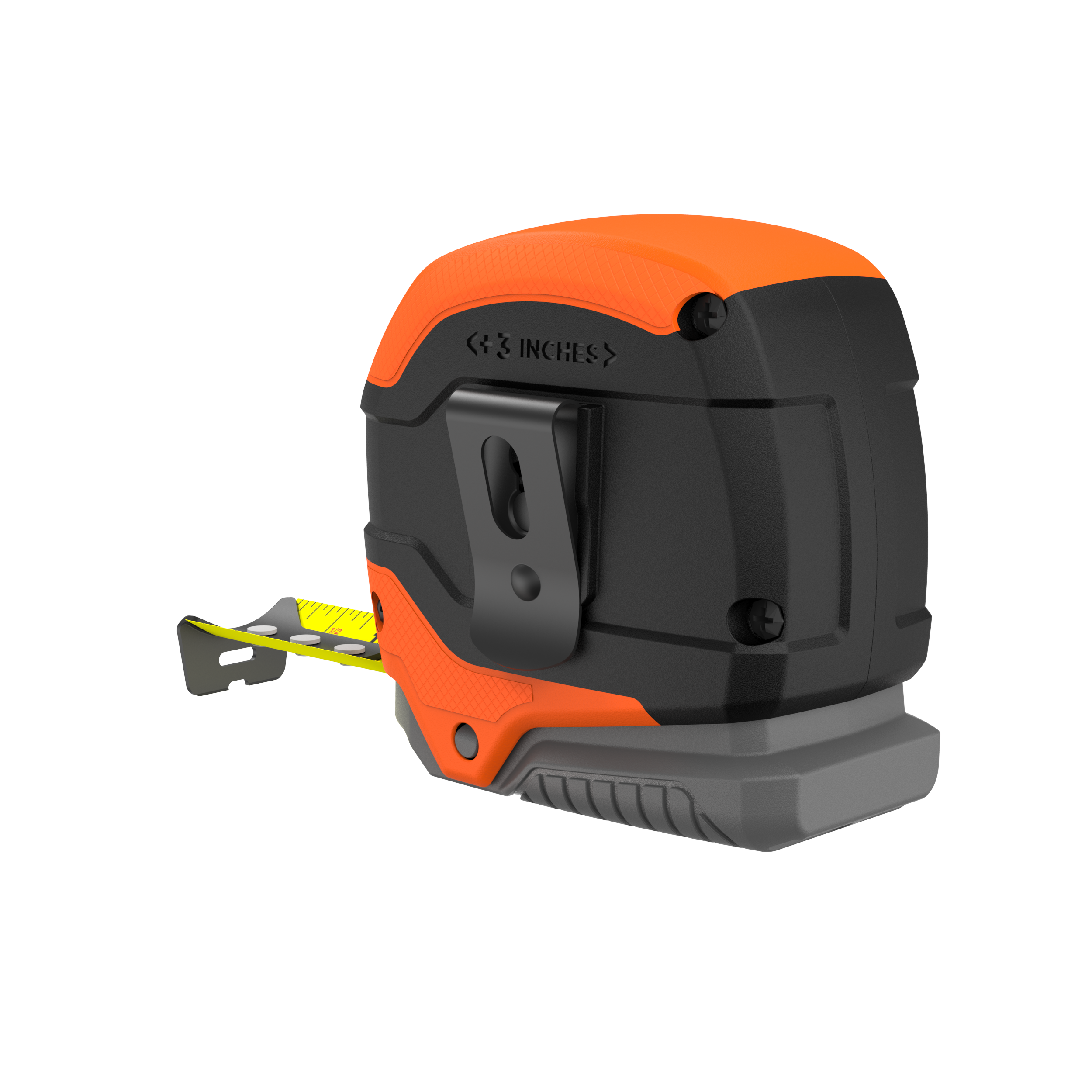 25ft Self-Locking Tape Measure with Grip Release - Durable Auto-Lock Retractable Measuring Tape for Construction, Carpentry, DIY Projects & Home Improvement