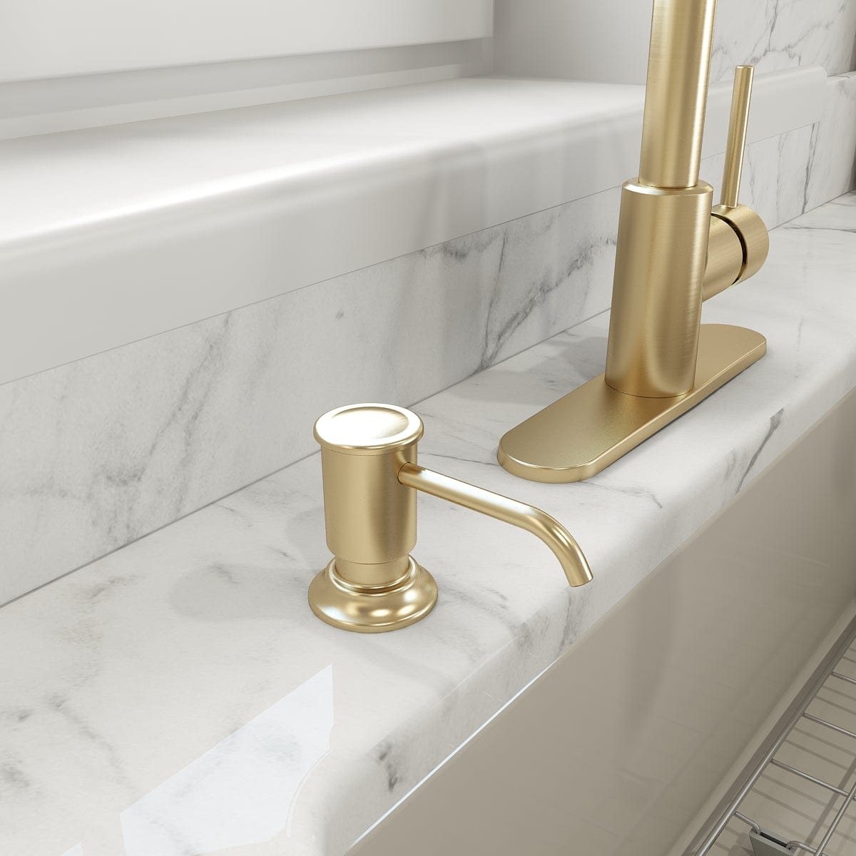 BOCCHI LESINA 2.0 Automatic Kitchen Soap Dispenser - Touchless Hand Soap Dispenser for Sink, Countertop - Ideal for Home, Restaurant, and Office Use