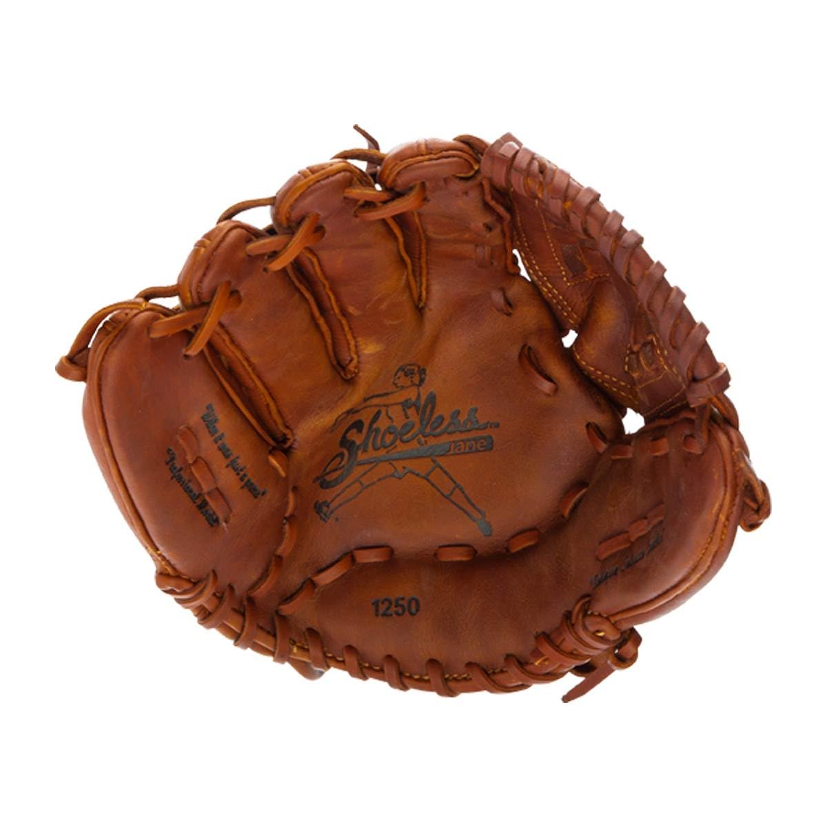 Fast Pitch Basket Weave Web Brown Baseball Glove 12.5-Inch Left Handed - Perfect for Youth & Adult Baseball Practice, Games & Training