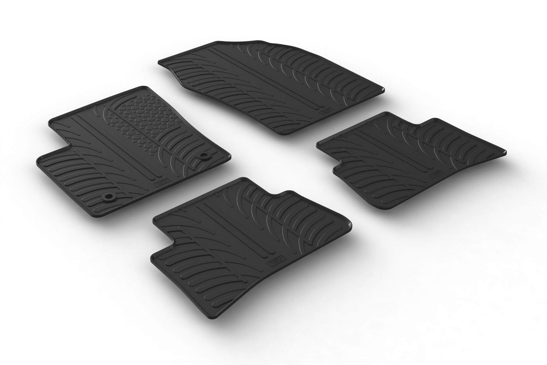 Custom Fit All-Weather Rubber Floor Mats for Toyota C-HR/Hybrid 2018-2021 - Perfect Fit, No Trimming Needed - Durable Protection Against Rain, Mud & Snow - Ideal for Daily Commute, Road Trips & Winter Driving