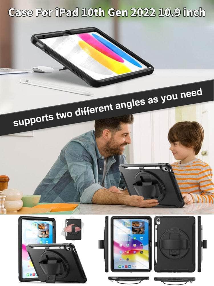 2025 iPad 11 Heavy Duty Shockproof Rugged Case - Protective Cover for Outdoor, Travel & Work | Drop Protection & Scratch Resistant
