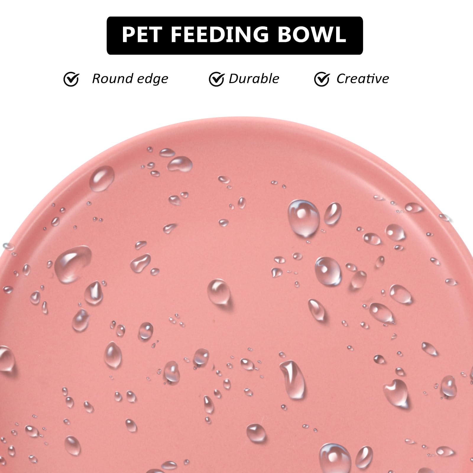 Premium Ceramic Cat Food Bowl - Shallow Dish for Dogs & Cats - Anti Whisker Fatigue Design - Ideal for Dry, Wet Food & Water - Perfect for Indoor Cats & Kittens - Great for Home, Kitchen, or Pet Feeding Station