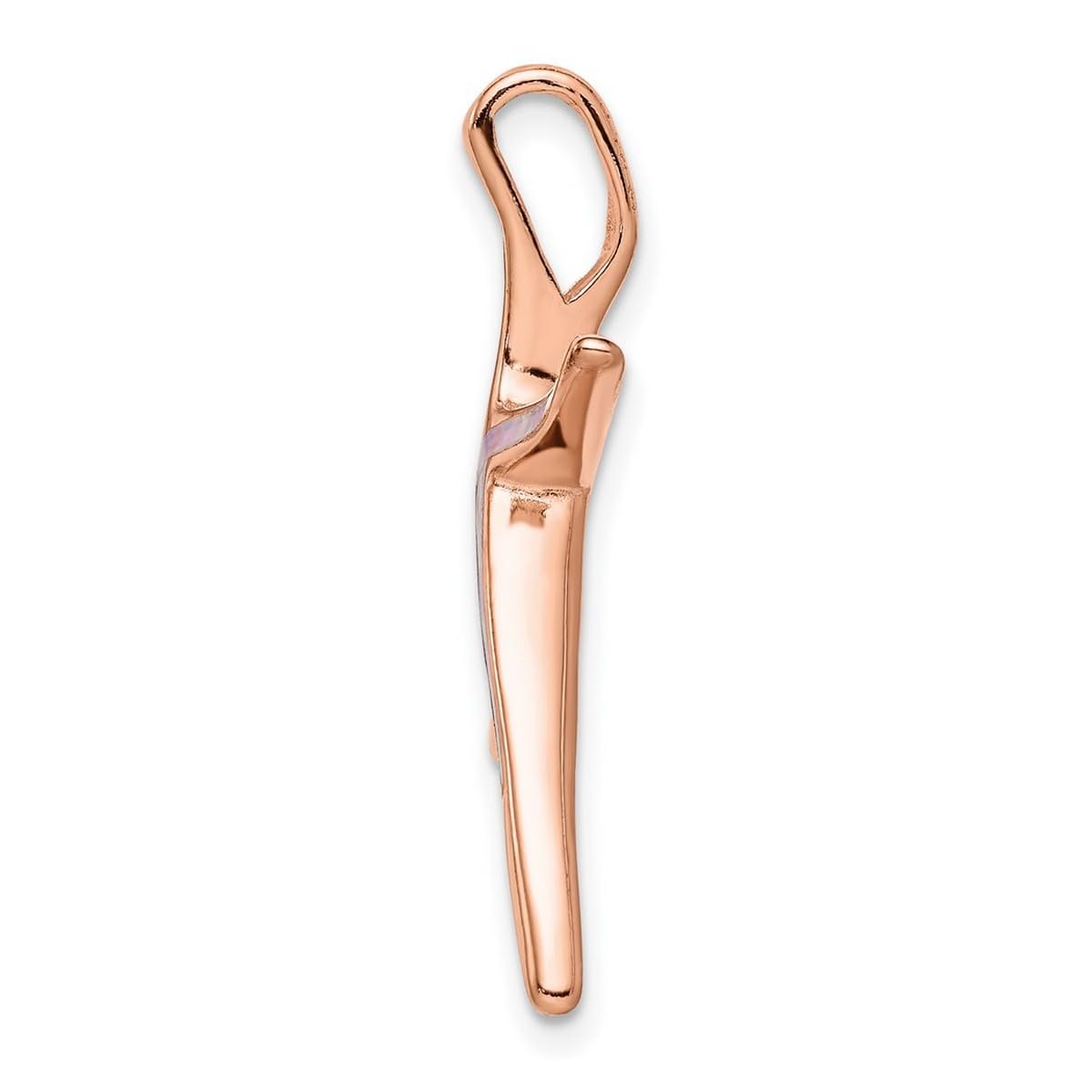 925 Sterling Silver Rose Gold Plated Simulated Opal Inlay Starfish Pendant Necklace for Women - Elegant Beach Jewelry Gift for Birthday, Anniversary & Ocean Lover