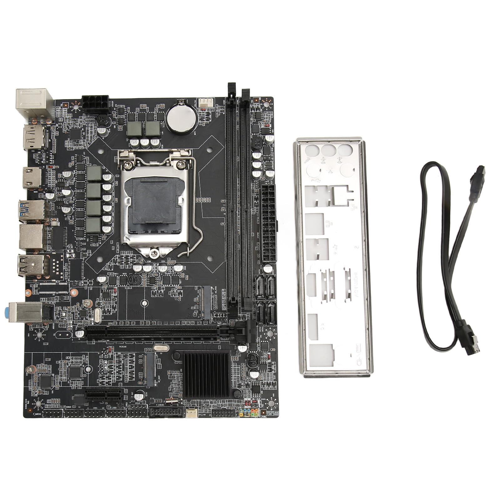 SHYEKYO Mining Motherboard M ATX - 2 DDR4 Slots for Cryptocurrency Mining | High-Performance Computer Motherboard for Bitcoin & Ethereum Rigs