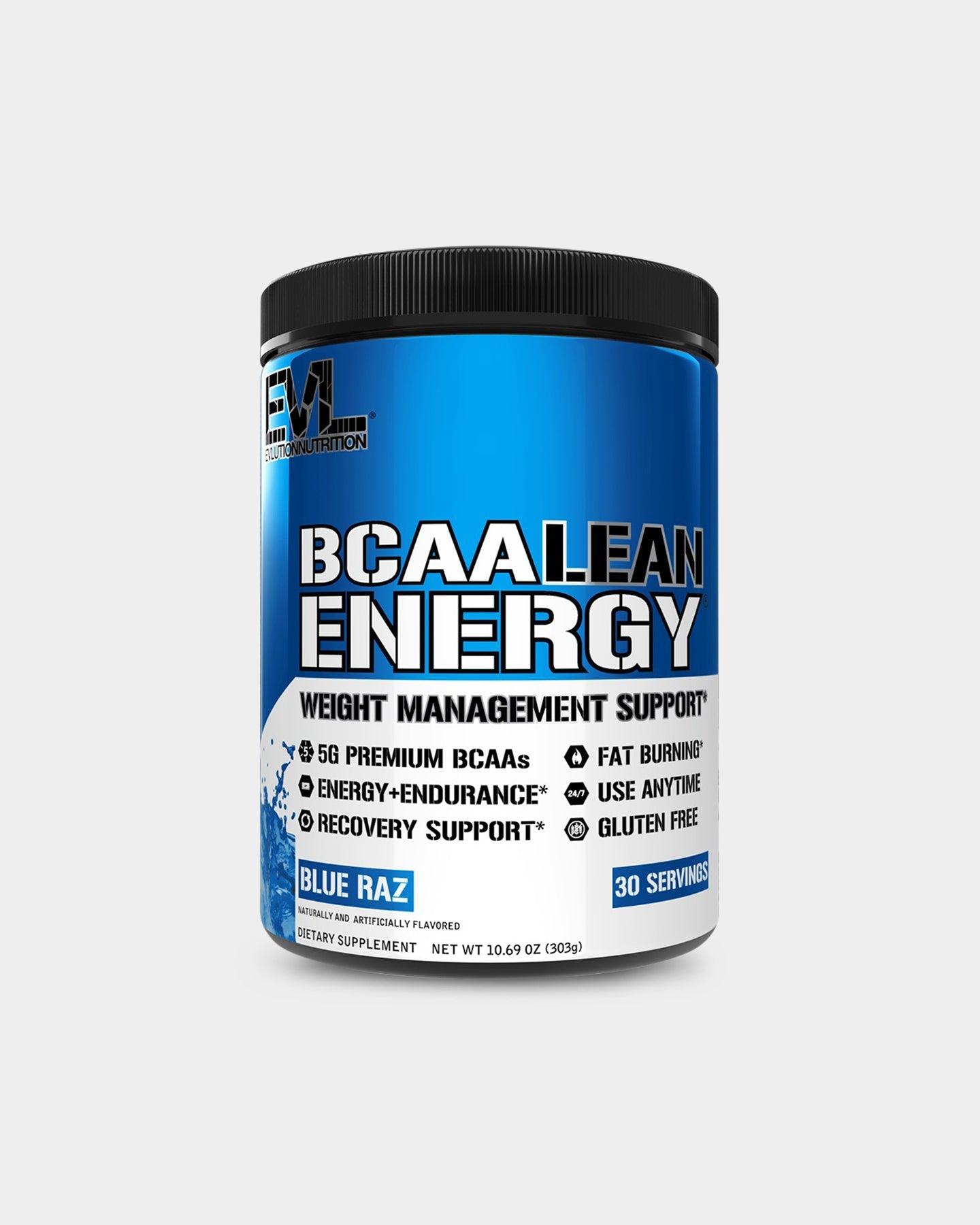 EVLUTION NUTRITION BCAA Lean Energy Powder - Strawberry Lemonade Flavor - Branched Chain Amino Acids Supplement for Muscle Recovery & Fat Burn - Pre Workout & Post Workout Drink for Athletes & Fitness Enthusiasts