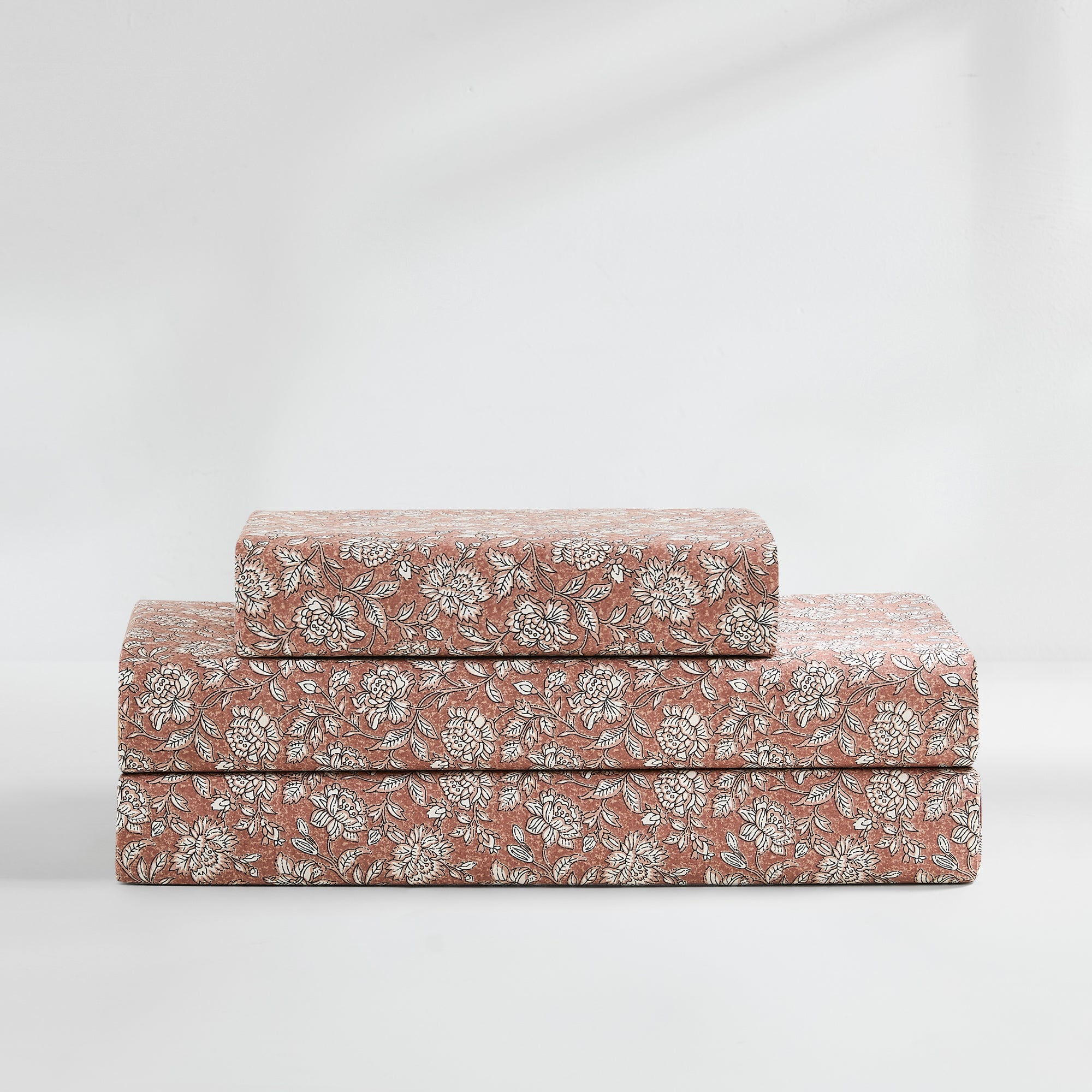 Zara Floral Print 100% Cotton Bed Sheet Set - Queen Size, 4-Piece Set for Soft & Breathable Bedding | Perfect for Master Bedroom, Guest Room & Dormitory