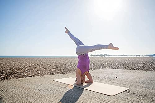 Premium Cork Yoga Mat with Alignment Marks - 5mm Thick Non-Slip Hot Yoga Mat with Natural Rubber Base - Eco-Friendly & Non-Toxic for Gym, Stretching & Home Workouts - Includes Free Yoga Mat Strap & Carry Bag - Perfect for Bikram, Vinyasa & Meditation Practices