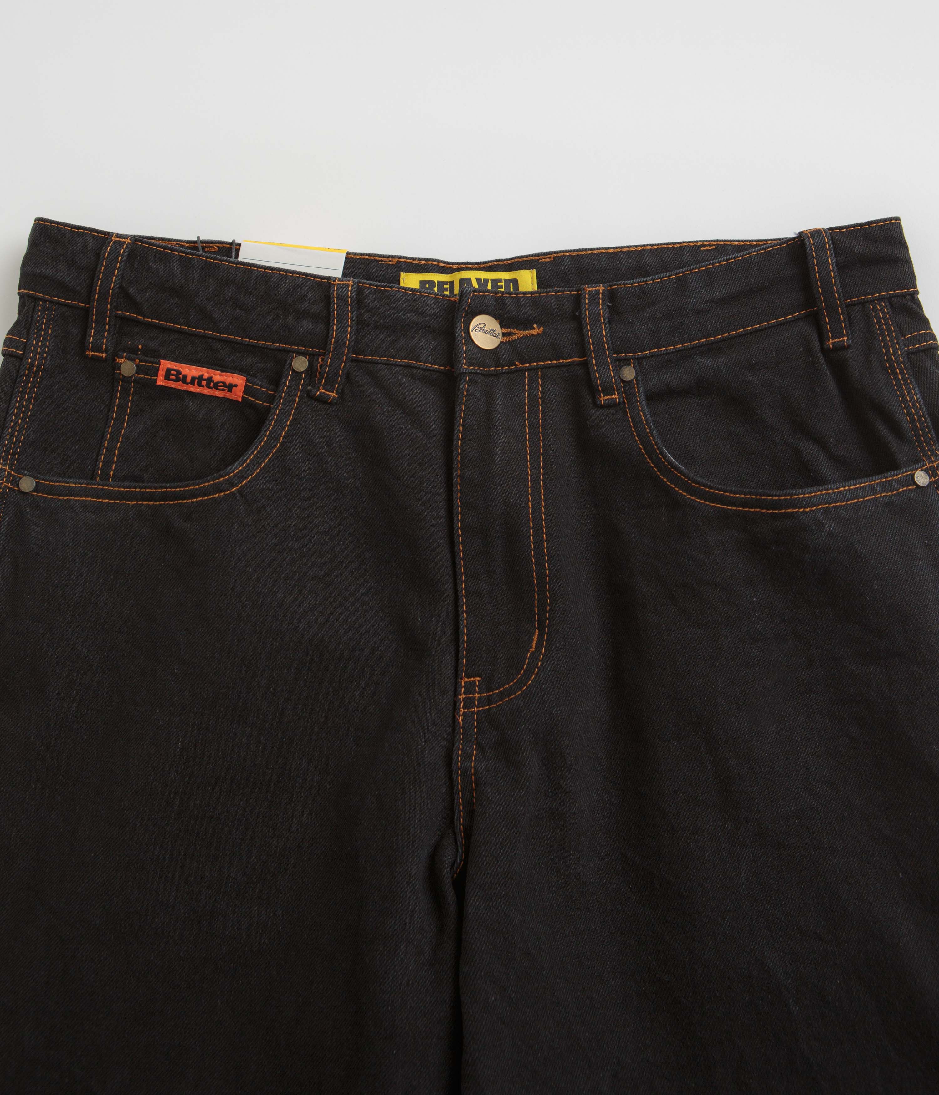 Butter Goods Relaxed Fit Washed Black Jeans for Men | Comfortable Casual Denim Pants for Everyday Wear, Street Style & Weekend Outfits