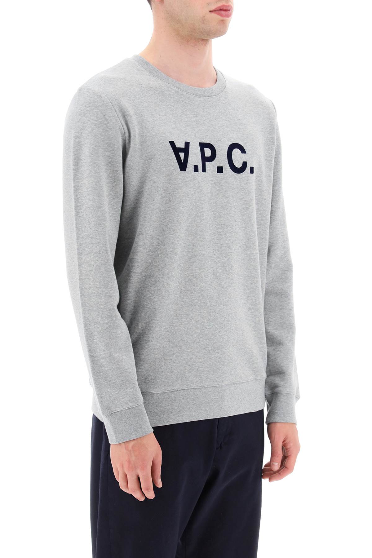 A.P.C. Flock V.P.C. Logo Sweatshirt - Stylish & Comfortable Pullover for Men & Women - Perfect for Casual Wear, Street Style & Everyday Outfits