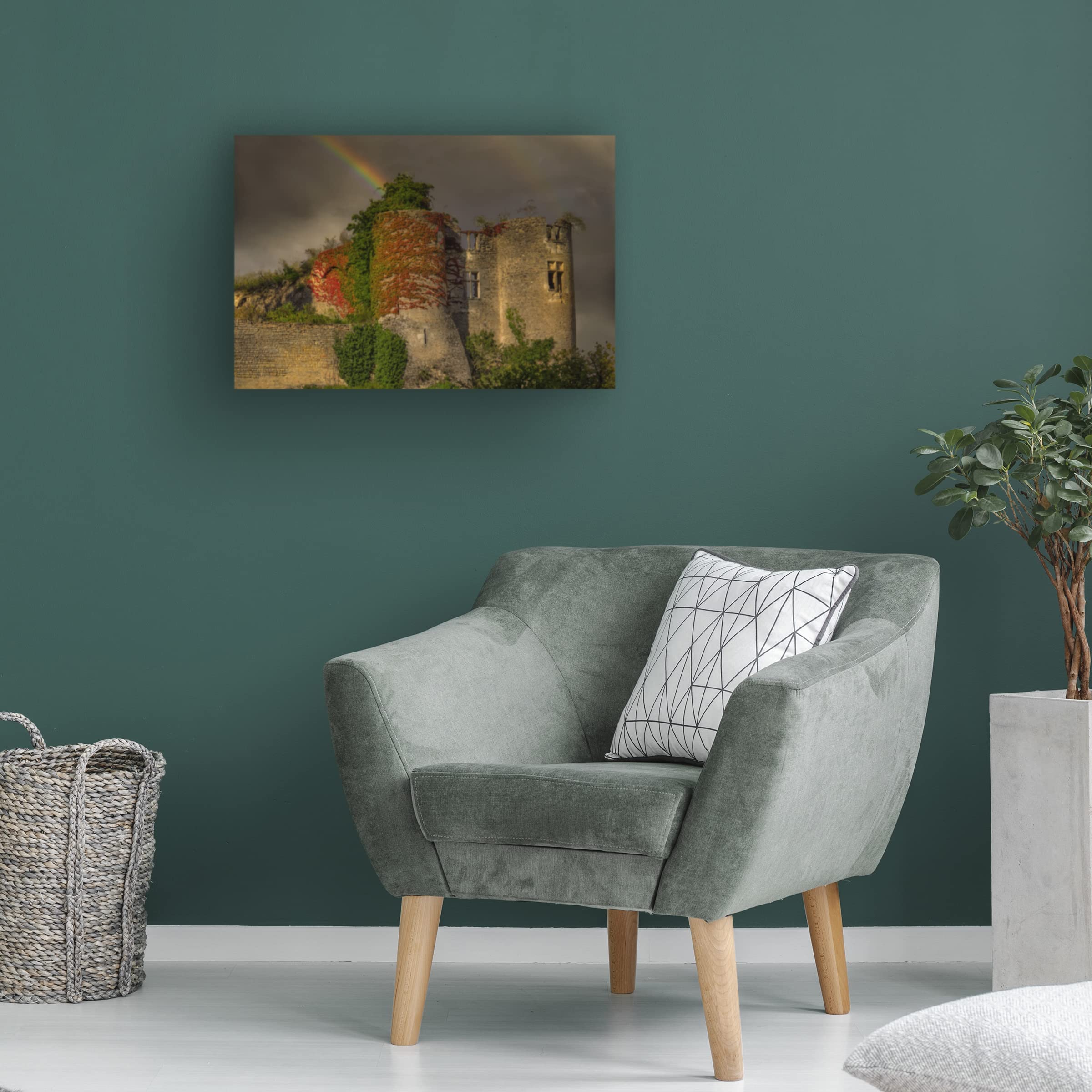 Trademark Fine Art 'Ruin' Canvas Wall Art by Cora Niele - Modern Abstract Painting for Living Room, Bedroom & Office Decor