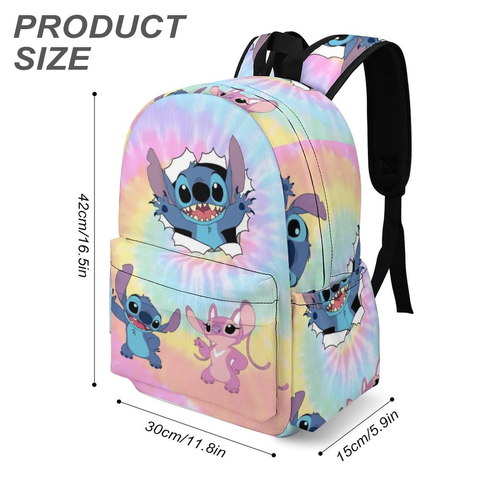 Cartoon Backpack 17 Inch - Lightweight Waterproof School Bookbag & Laptop Daypack for Kids & Teens - Perfect for School, Travel & Daily Use