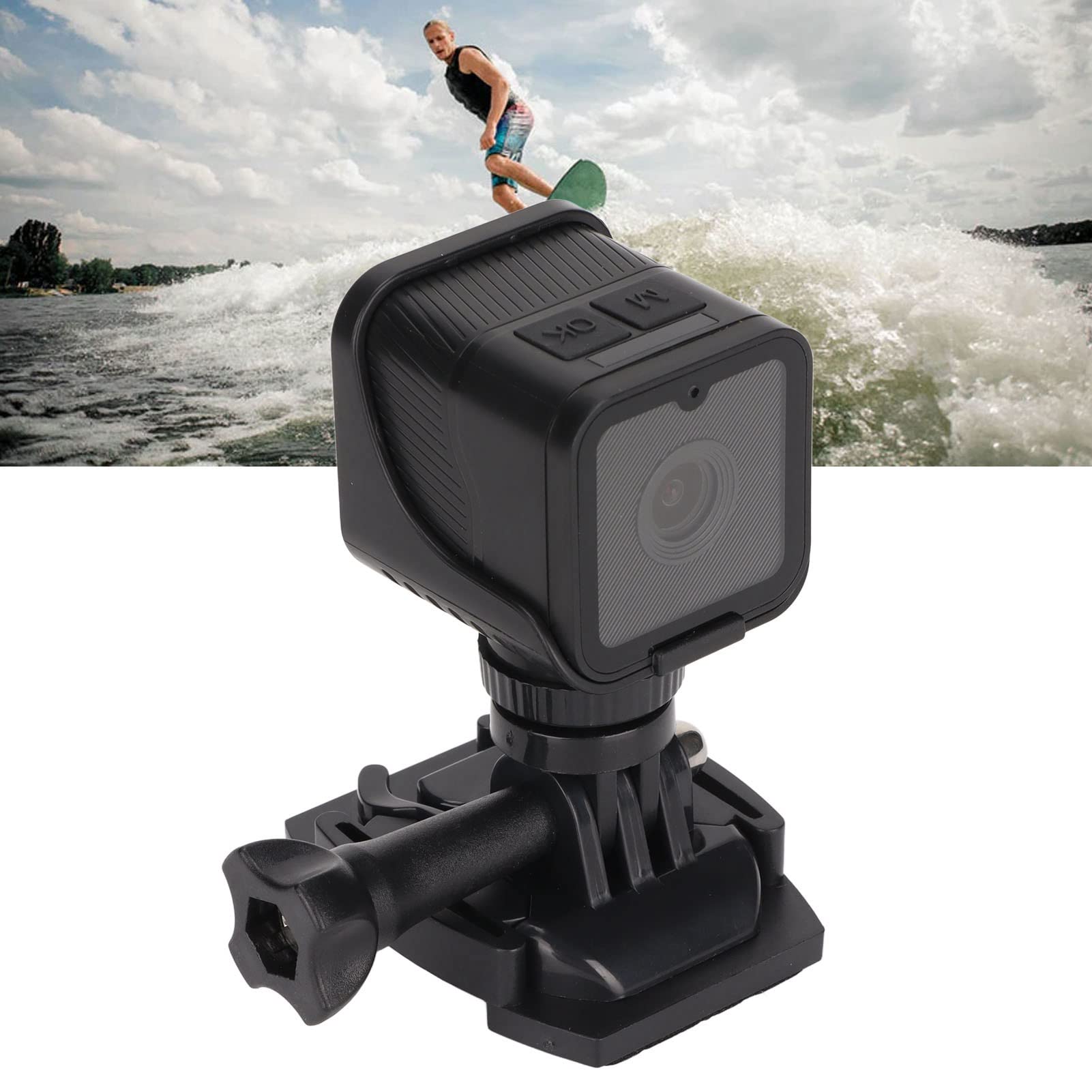 Annadue WiFi Action Camera - 1080P HD Waterproof Sports Camera with HiFi Microphone, Mini Portable DV for Helmet & Bicycle - Perfect for Outdoor Adventures, Cycling, Skiing & Extreme Sports