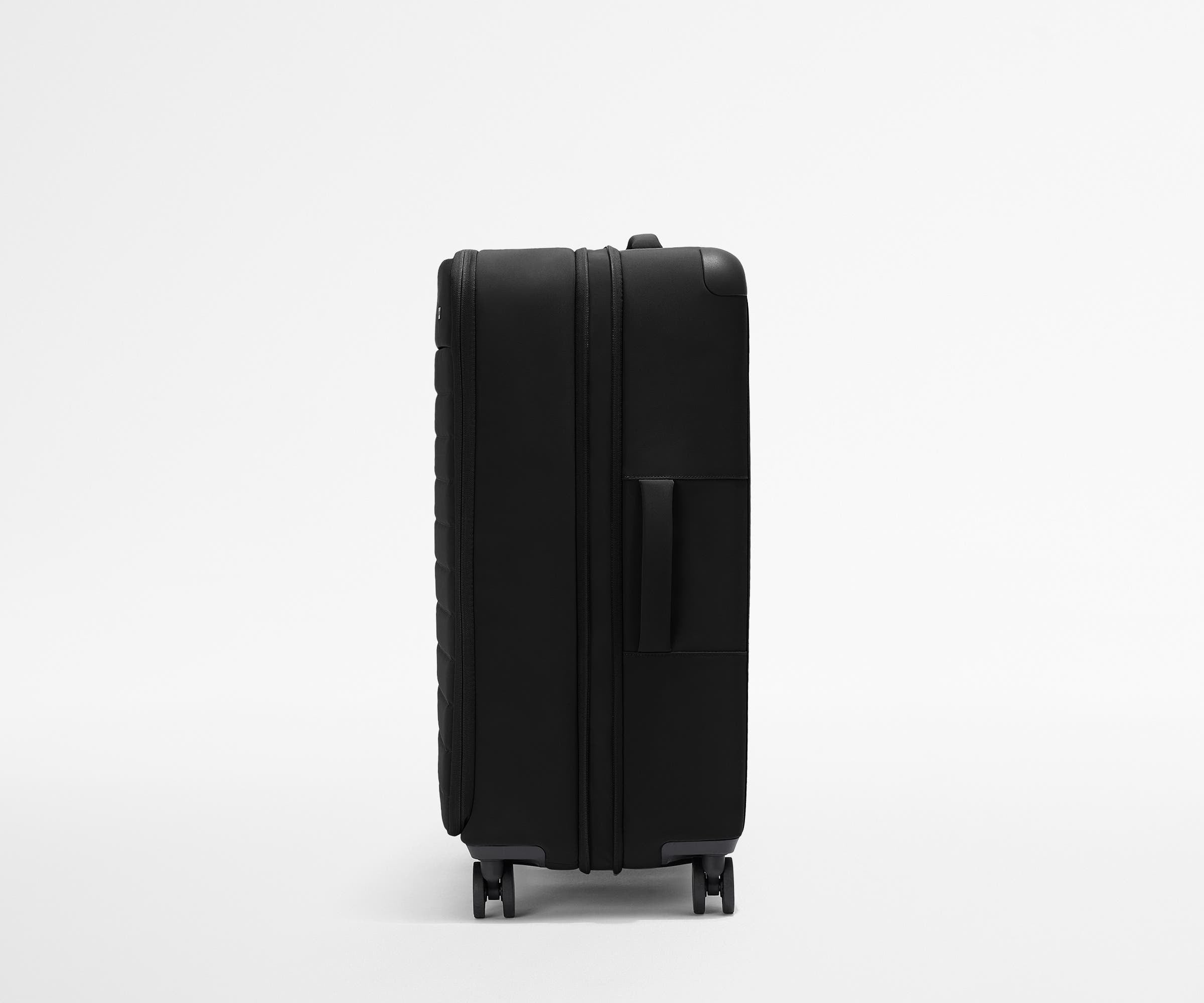 Premium Softside Large Luggage in Jet Black - Durable & Lightweight Suitcase for Travel, Business Trips & Vacations