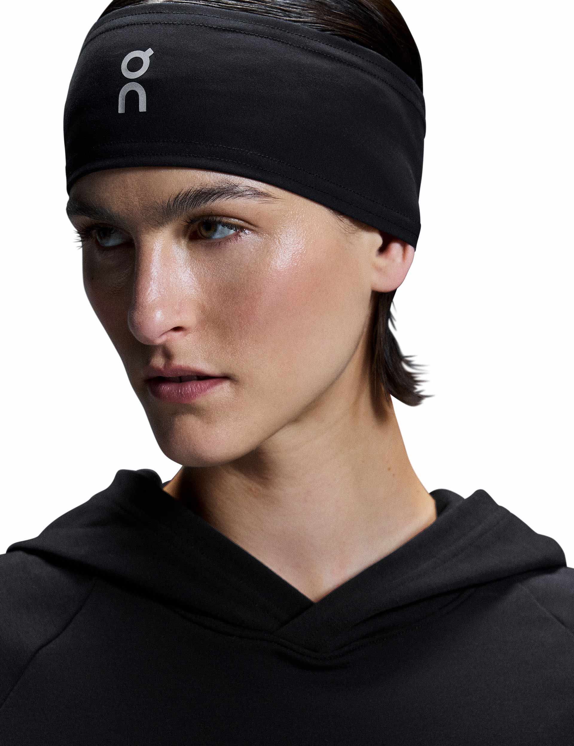 Core Headband for Women & Men - Stretchy Black Sports Headband for Running, Yoga, Workouts & Fitness - Non-Slip Hair Accessory