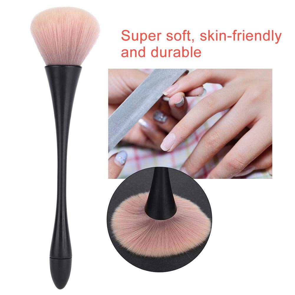 Professional Large Powder Mineral Brush - Nail Art Dust Brush & Makeup Blush Brush Set for Manicure, DIY Nails & Cosmetics Application - Perfect for Salon, Home Use & Professional Makeup Artists
