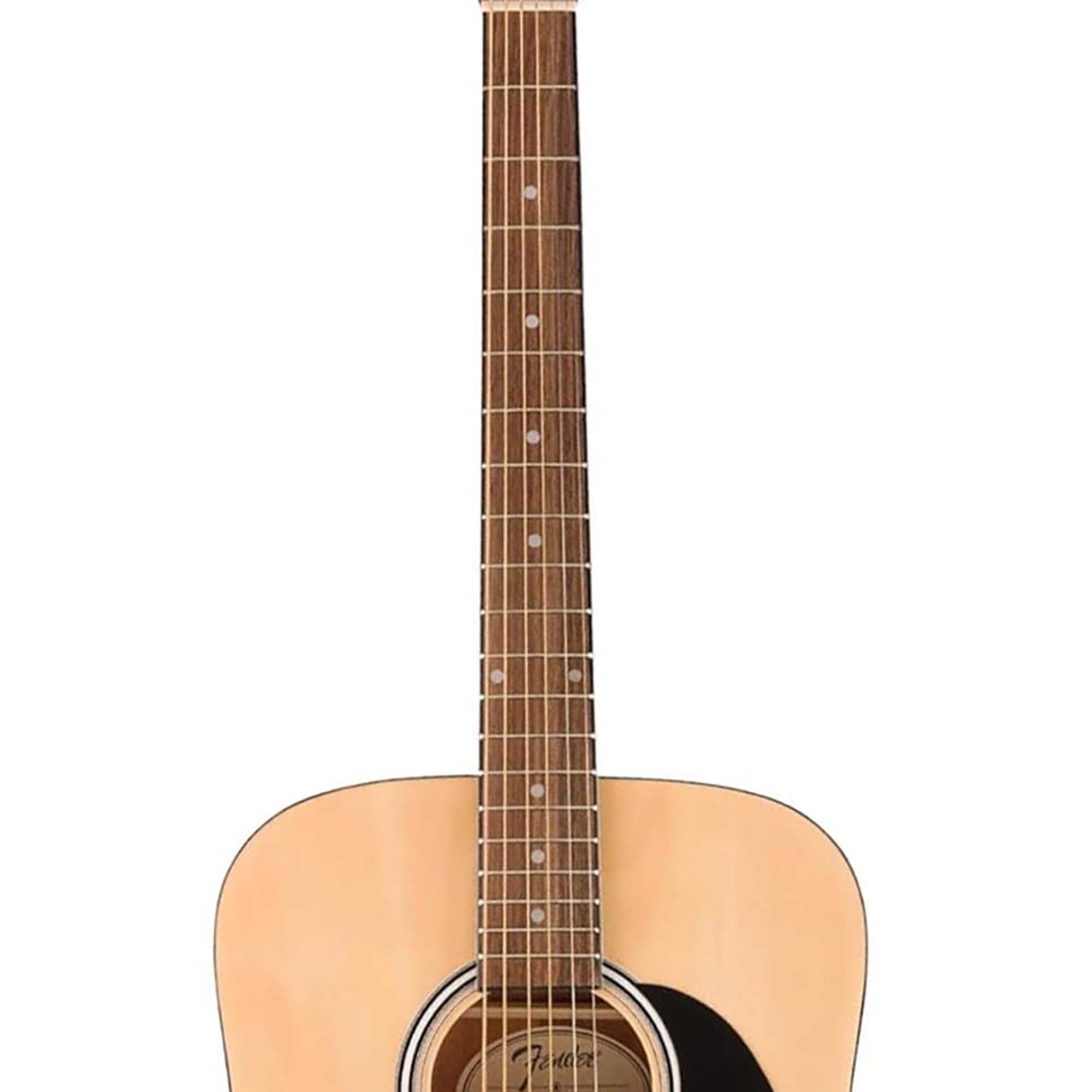 Fender Dreadnought Acoustic Guitar Natural - Full Starter Bundle with Gig Bag, Tuner, Strings, Picks & Online Lessons | Perfect for Beginners, Campfire Singalongs & Home Recording Studios