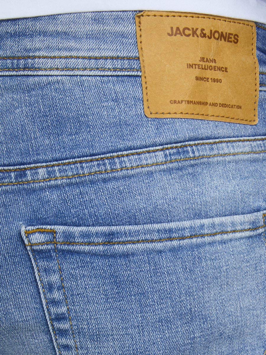 JACK & JONES Men's Slim Fit Stretch Denim Jeans for Casual Wear - Comfortable & Stylish for Everyday Outfits and Office Looks