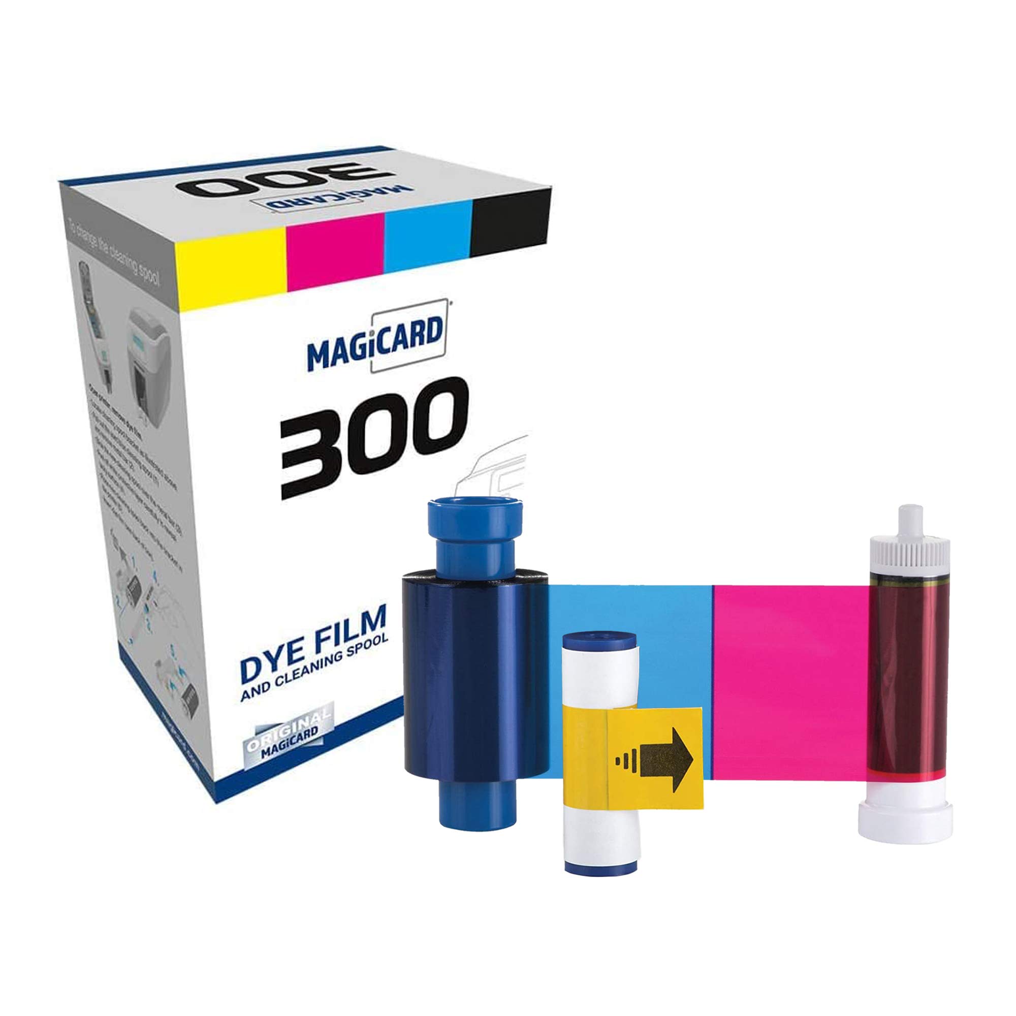 Evolis YMCKO High-Quality Ribbon Cassette (R5F008AAA) - 300 Print Color Ribbon Compatible with Evolis Primacy Printer | Perfect for ID Card Printing, Badge Making & Secure Document Production