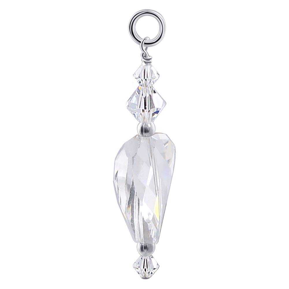 925 Silver Charm Pendant with Austrian Crystals - Elegant Jewelry for Gifts & Parties