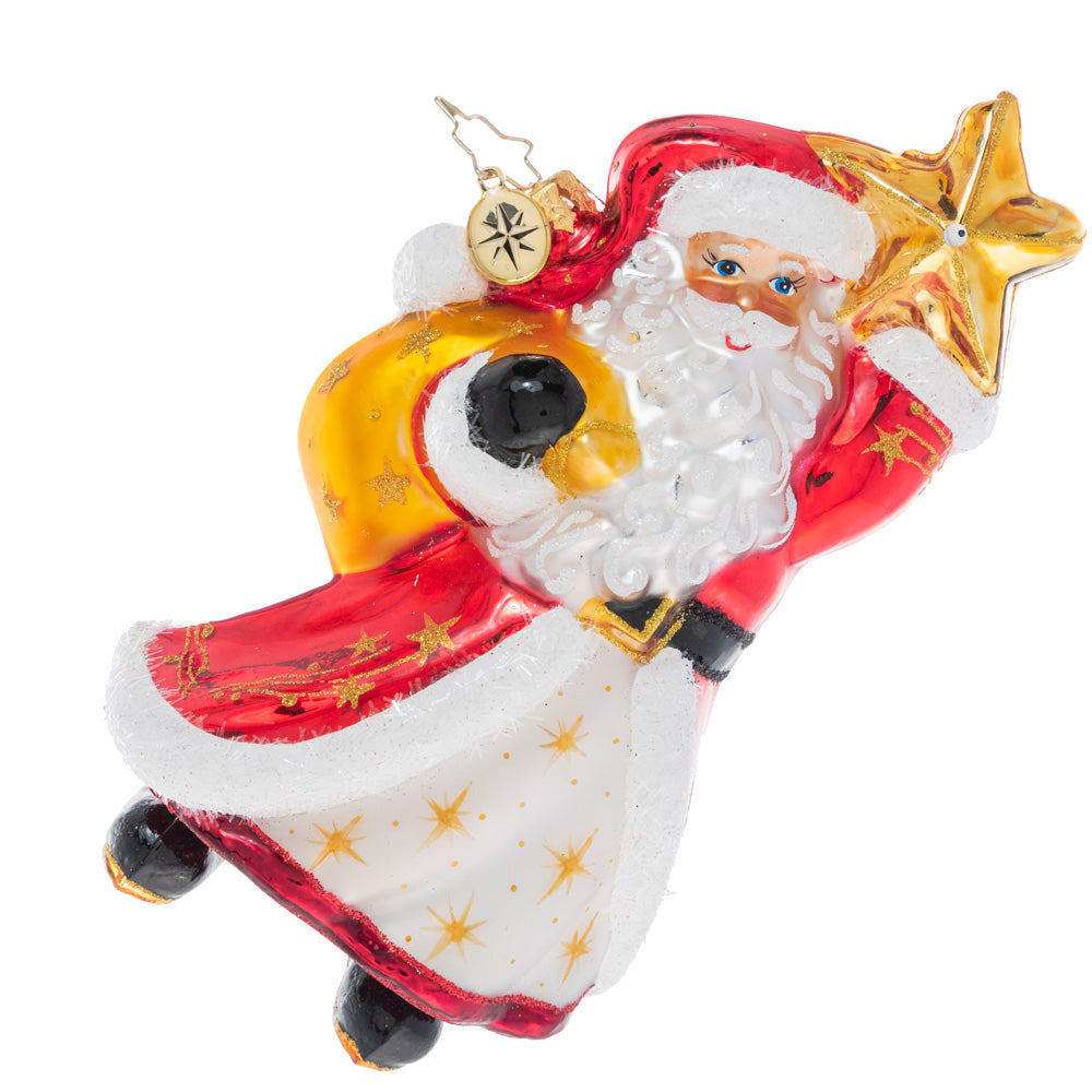 Star Bright Santa - LED Christmas Light-Up Santa Claus Decor for Holiday Home & Yard Decoration | Indoor & Outdoor Xmas Party Decorations