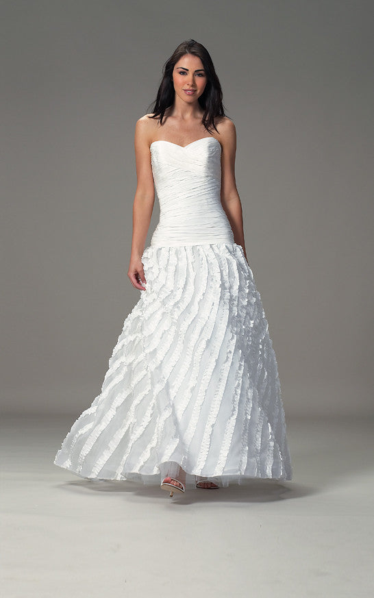 Liancarlo 4856 Elegant Lace Wedding Gown for Bride - Perfect for Church Ceremony & Beach Weddings