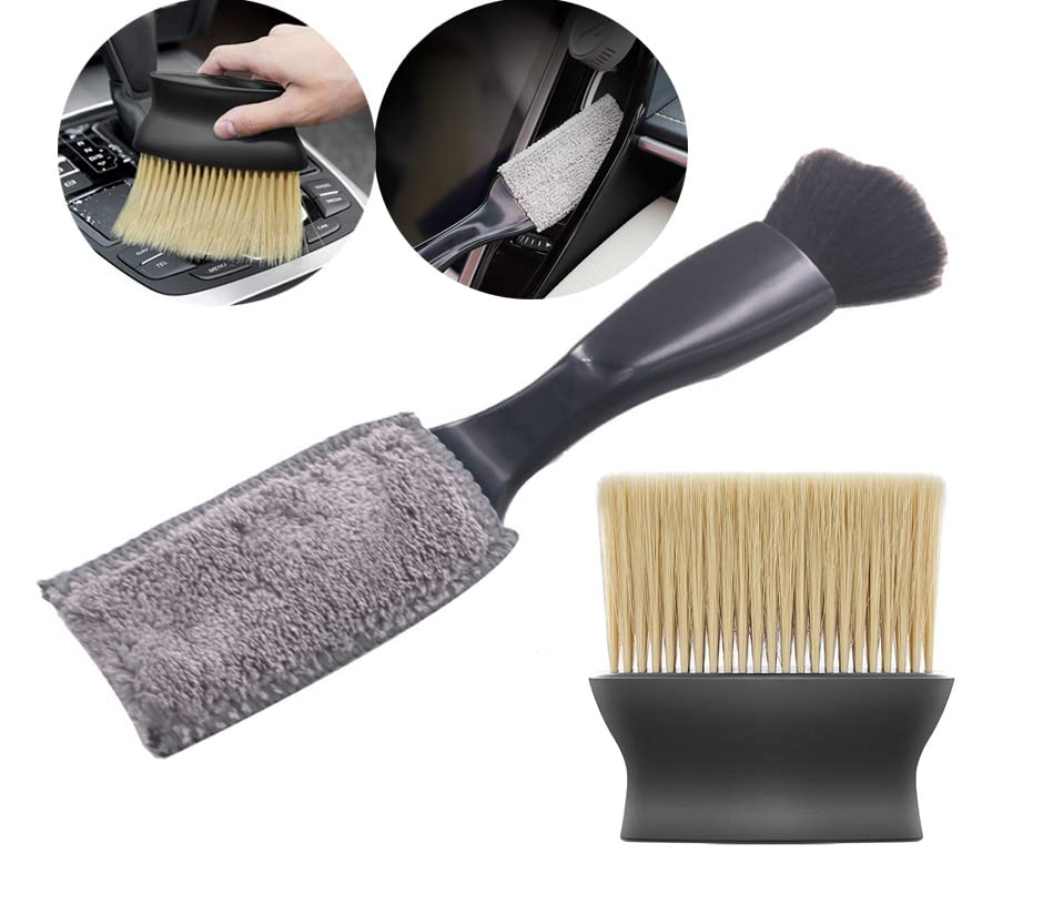 Premium Car Detail Brush Set - Auto Interior Cleaning Tools for Vents, Dash & Seats - Perfect for Car Detailing & Deep Cleaning