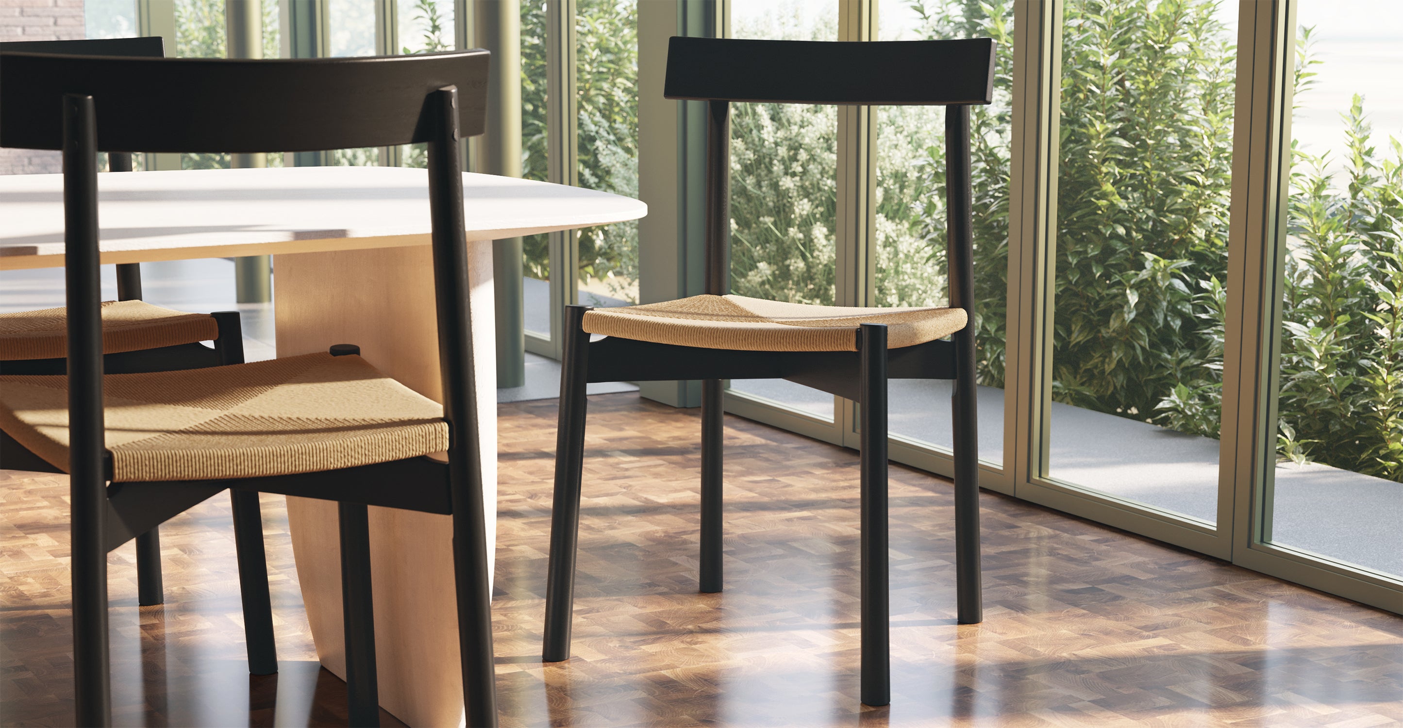 Hamm Dining Chair - Modern Wooden Dining Chair with Cushion, Comfortable & Stylish for Kitchen, Dining Room, and Home Decor