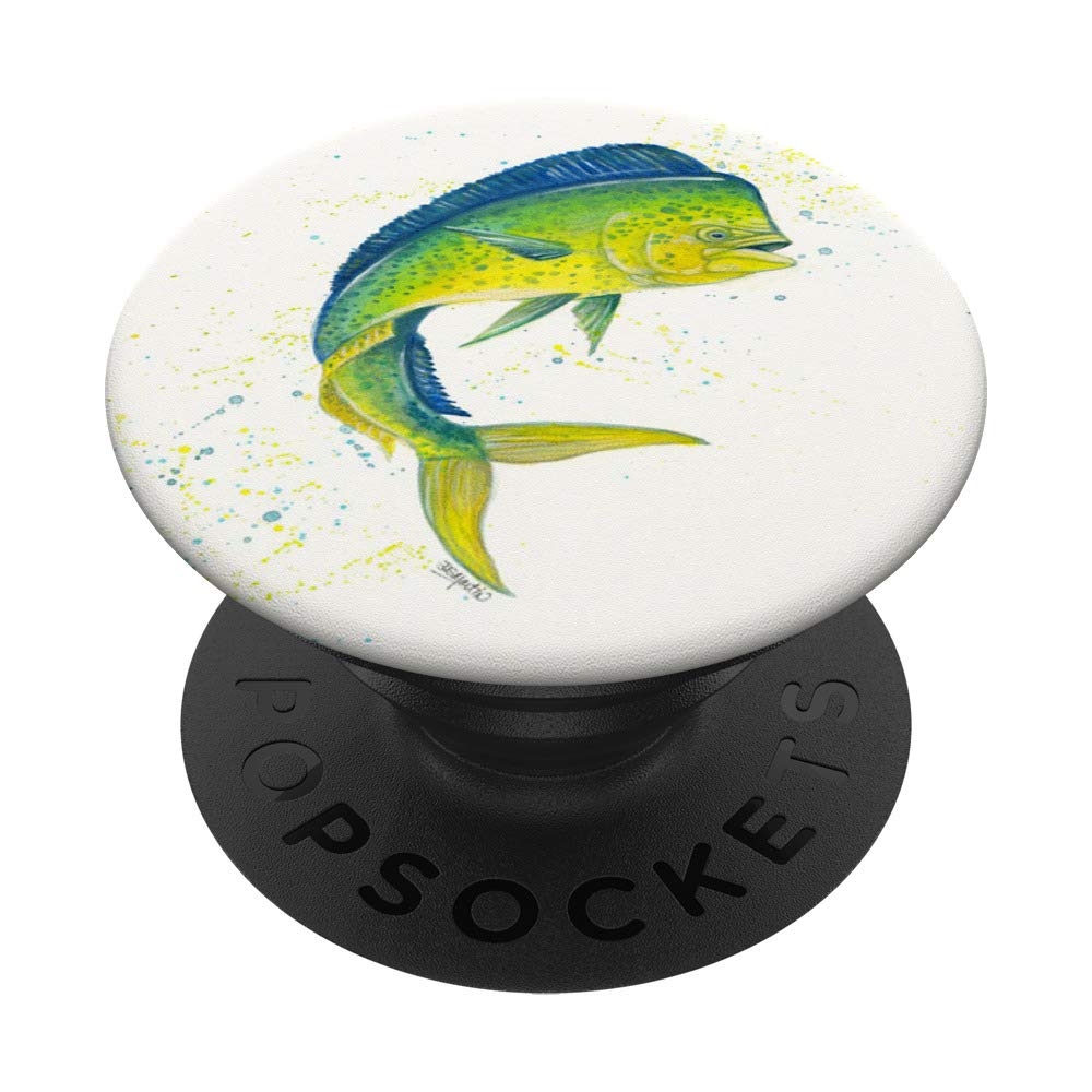 Mahi Mahi Tuna Watercolor Painting - Unique Fishing Gift for Anglers & Ocean Lovers - Perfect for Home Decor, Wall Art & Fishing Enthusiast Gifts