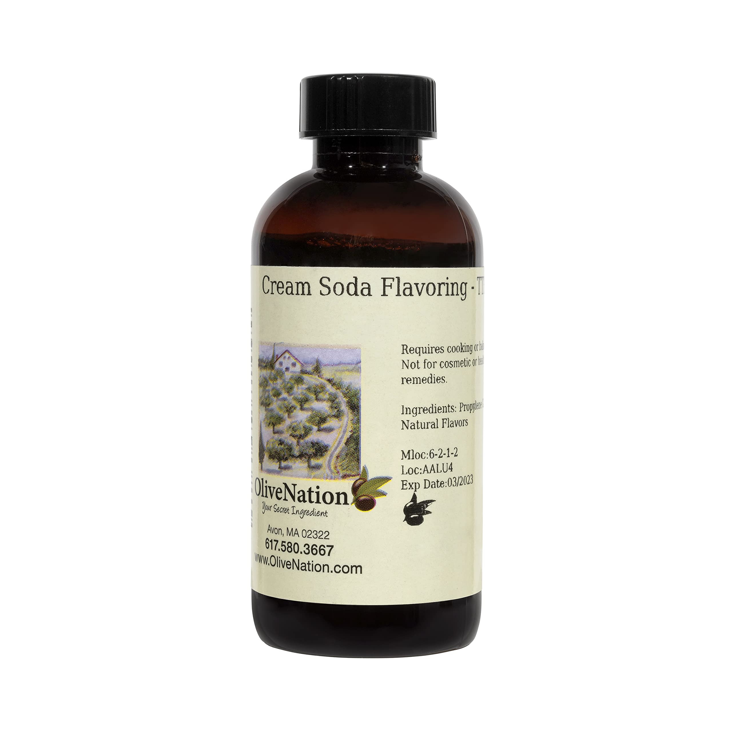 OliveNation Cream Soda Flavoring - 32 fl oz Bottle for Baking, Cocktails & Desserts | TTB Approved Flavor Extract