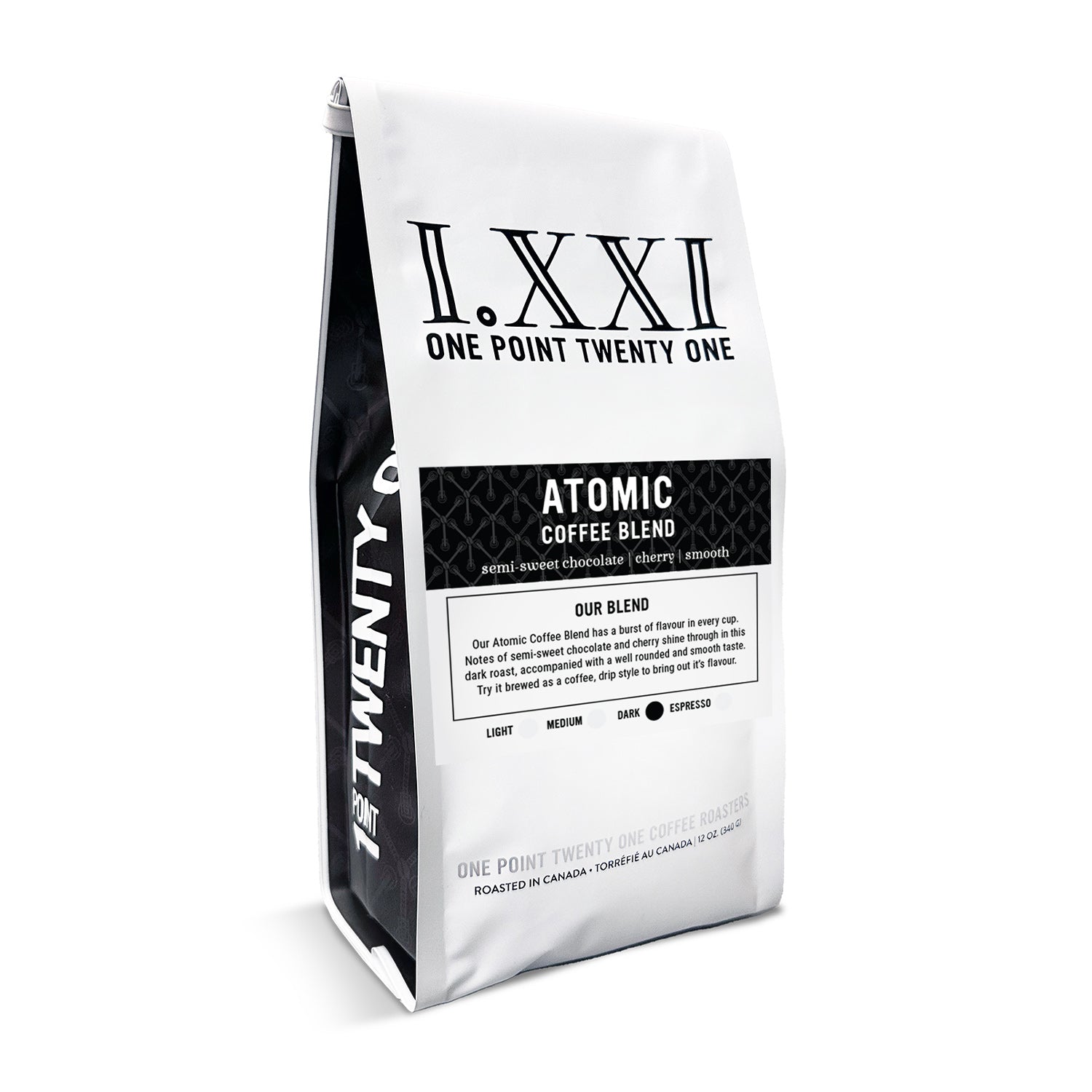 I.XXI Atomic Blend Whole Bean Coffee - 12 oz Bag, Premium Dark Roast for Espresso & Drip Brewing - Perfect for Home, Office & Gifting