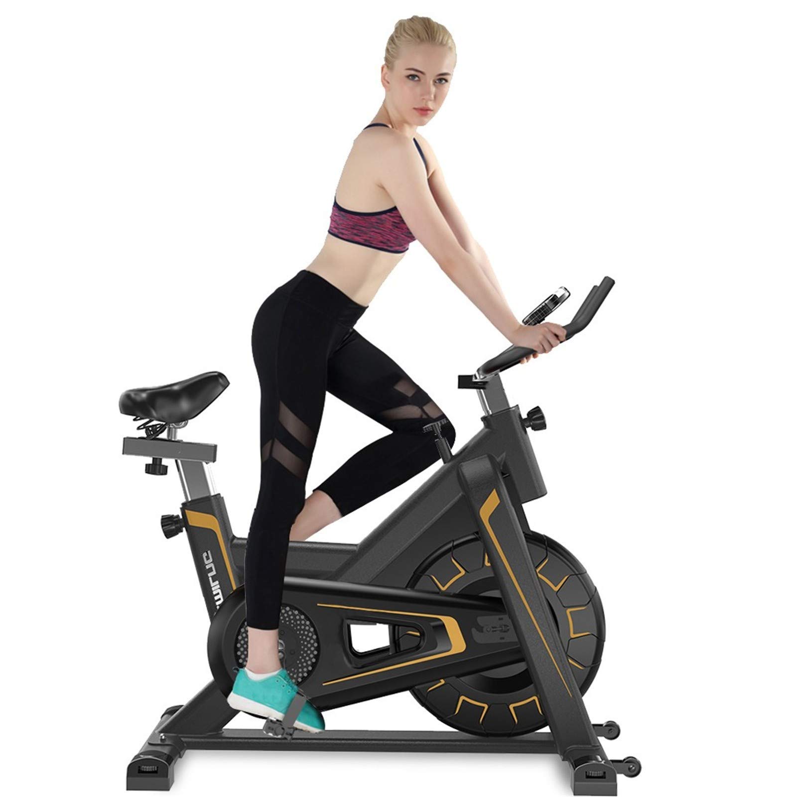 Best Indoor Exercise Bike for Home Workouts - Stationary Fitness Bicycle for Cardio & Aerobic Training - Perfect for Home Gym, Weight Loss & Low-Impact Exercise