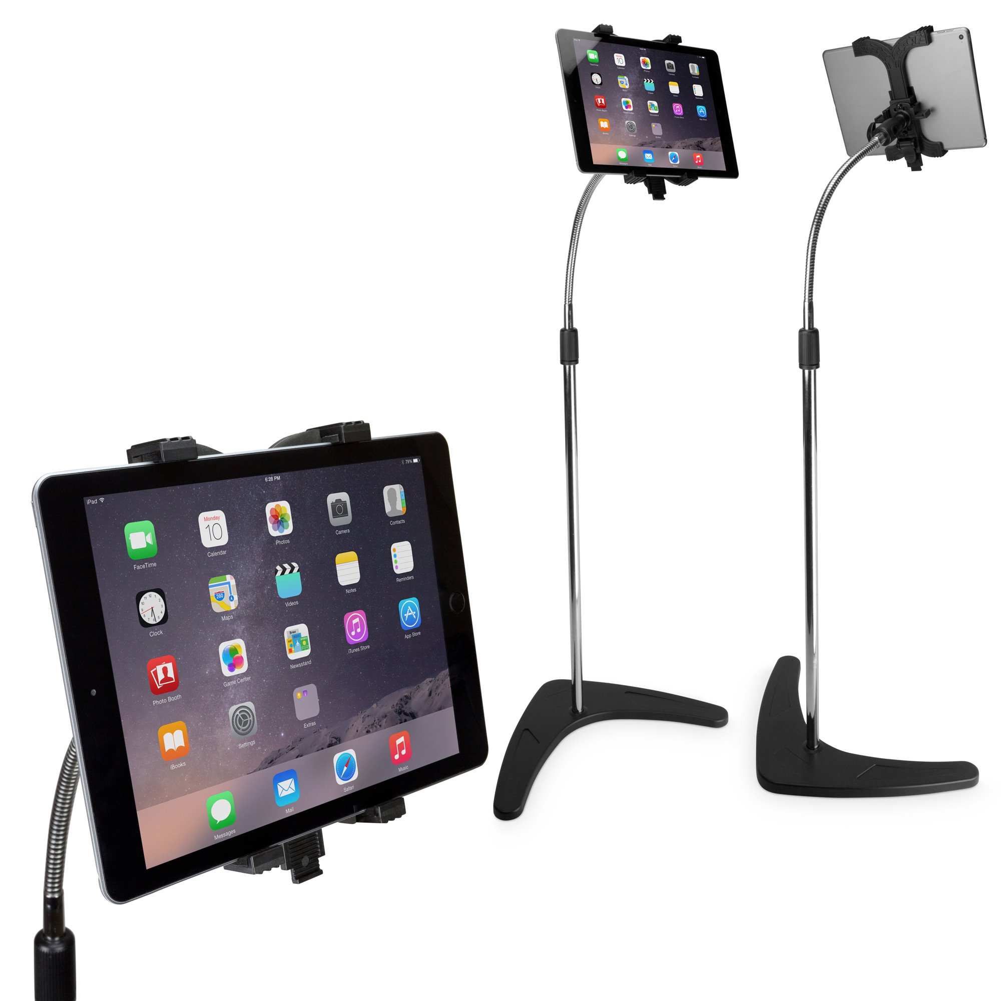BoxWave Vantage Adjustable Gooseneck Tablet Floor Stand - Universal Holder for iPad, Samsung Tablets & Smartphones - Perfect for Home, Office & Classroom Use