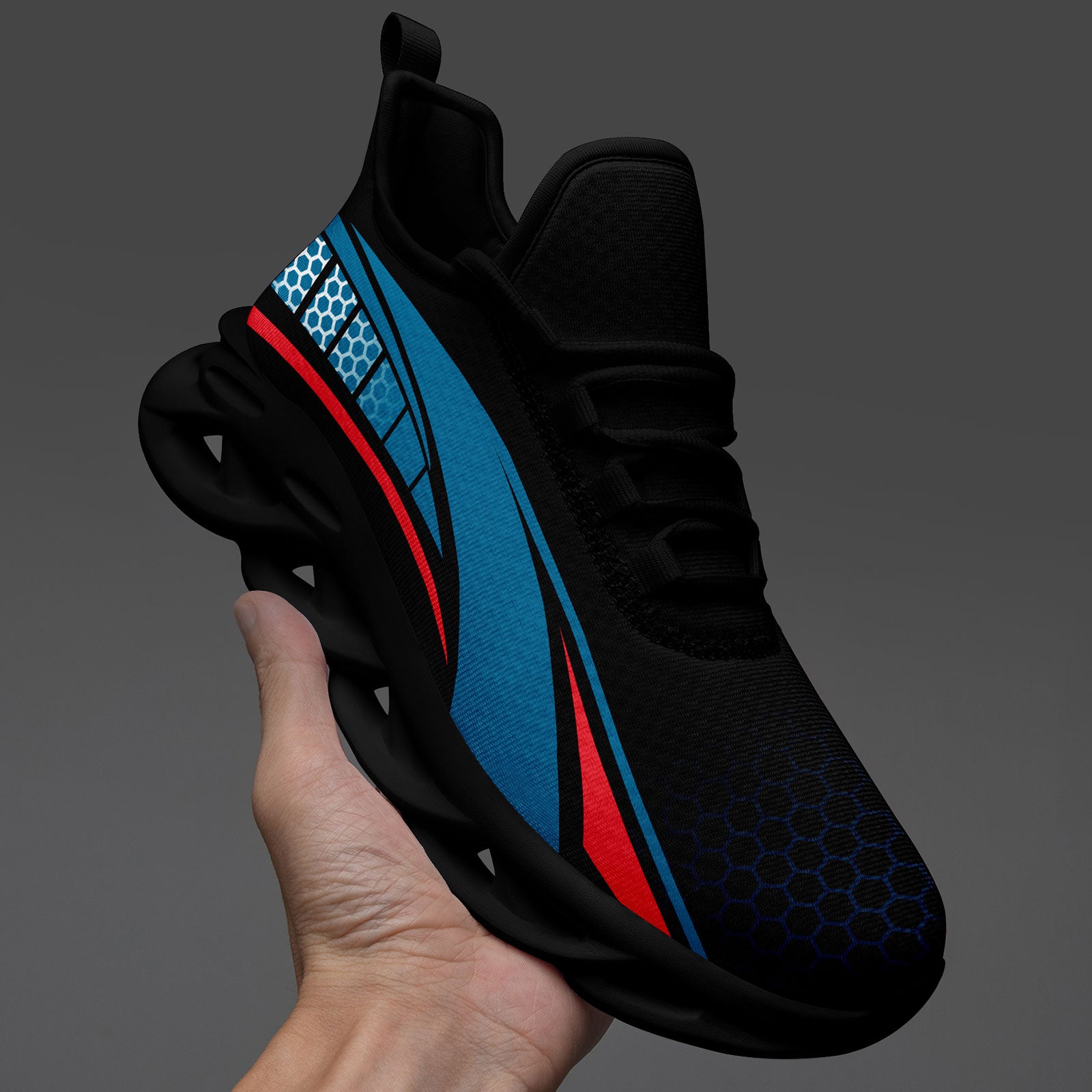 Custom Maxsoul Personalized Sneakers for Men & Women - Lightweight Comfortable Walking Shoes FN003 E025022 (Size 16) - Perfect for Running, Gym Workouts & Casual Wear