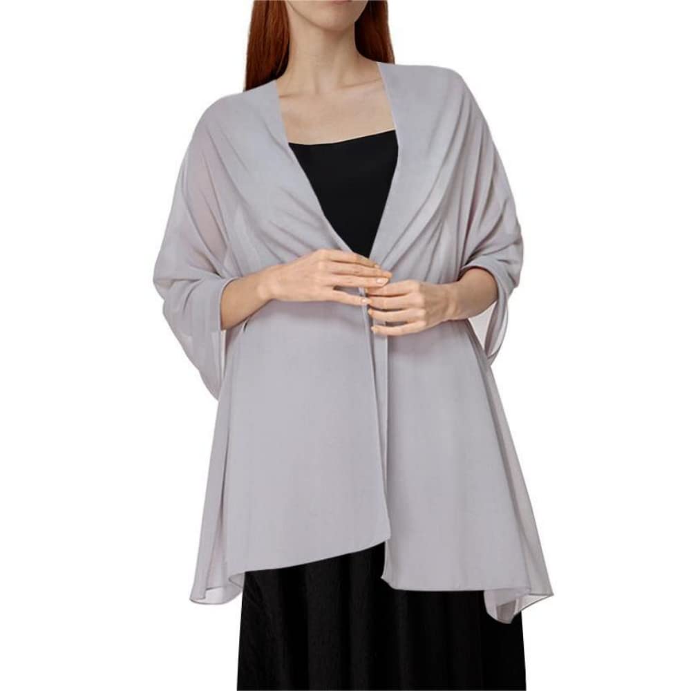 Elegant Chiffon Wrap Shawl for Women - Soft Bridal Scarf for Weddings, Evening Dresses & Special Occasions | Perfect for Parties, Date Nights & Formal Events