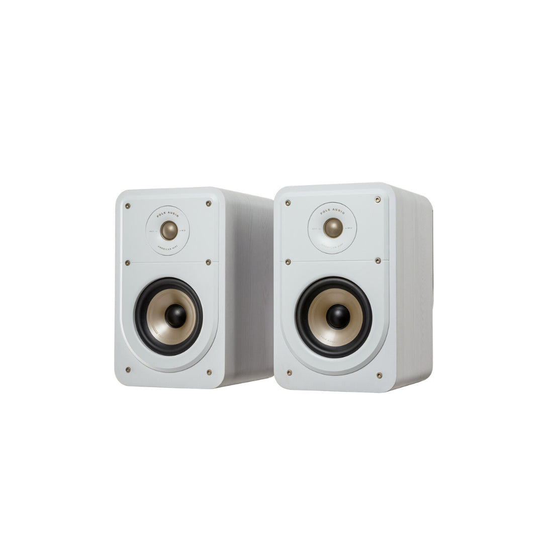 Polk Signature Elite ES15 Compact Bookshelf Speakers - High Fidelity Sound for Home Theater, Gaming & Music (Pair) - Perfect for Small Spaces & Desktop Setups