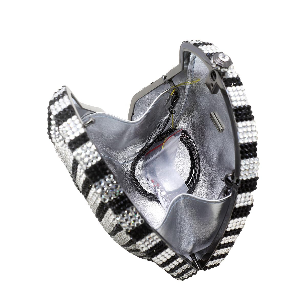 Luxury Sparkly Rhinestone Crystal Women's Mini Horse Head Evening Clutch Purse - Elegant Handbag for Party, Prom, Banquet & Special Occasions