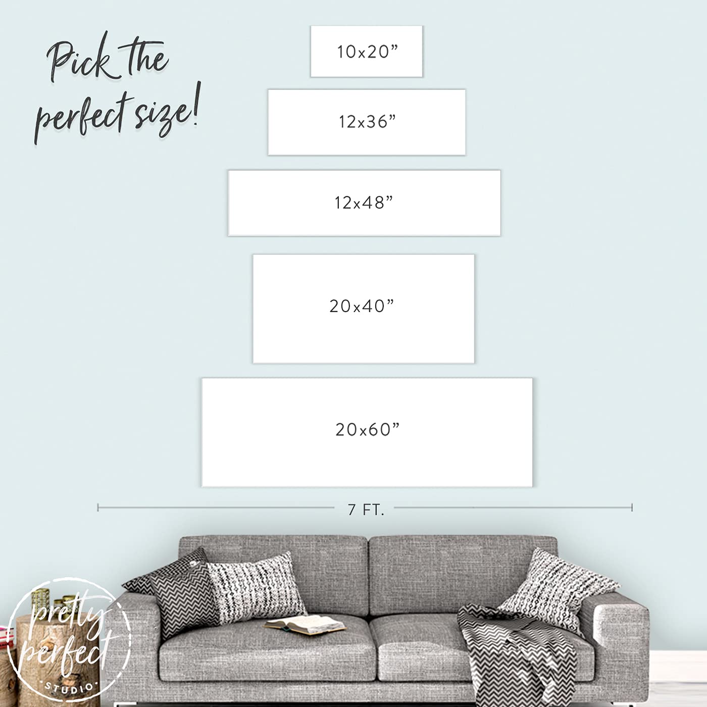 All Of Me Loves All Of You Canvas Wall Art - Ready to Hang White Framed Home Decor (20x40 Inches) Perfect for Living Room, Bedroom & Wedding Gift