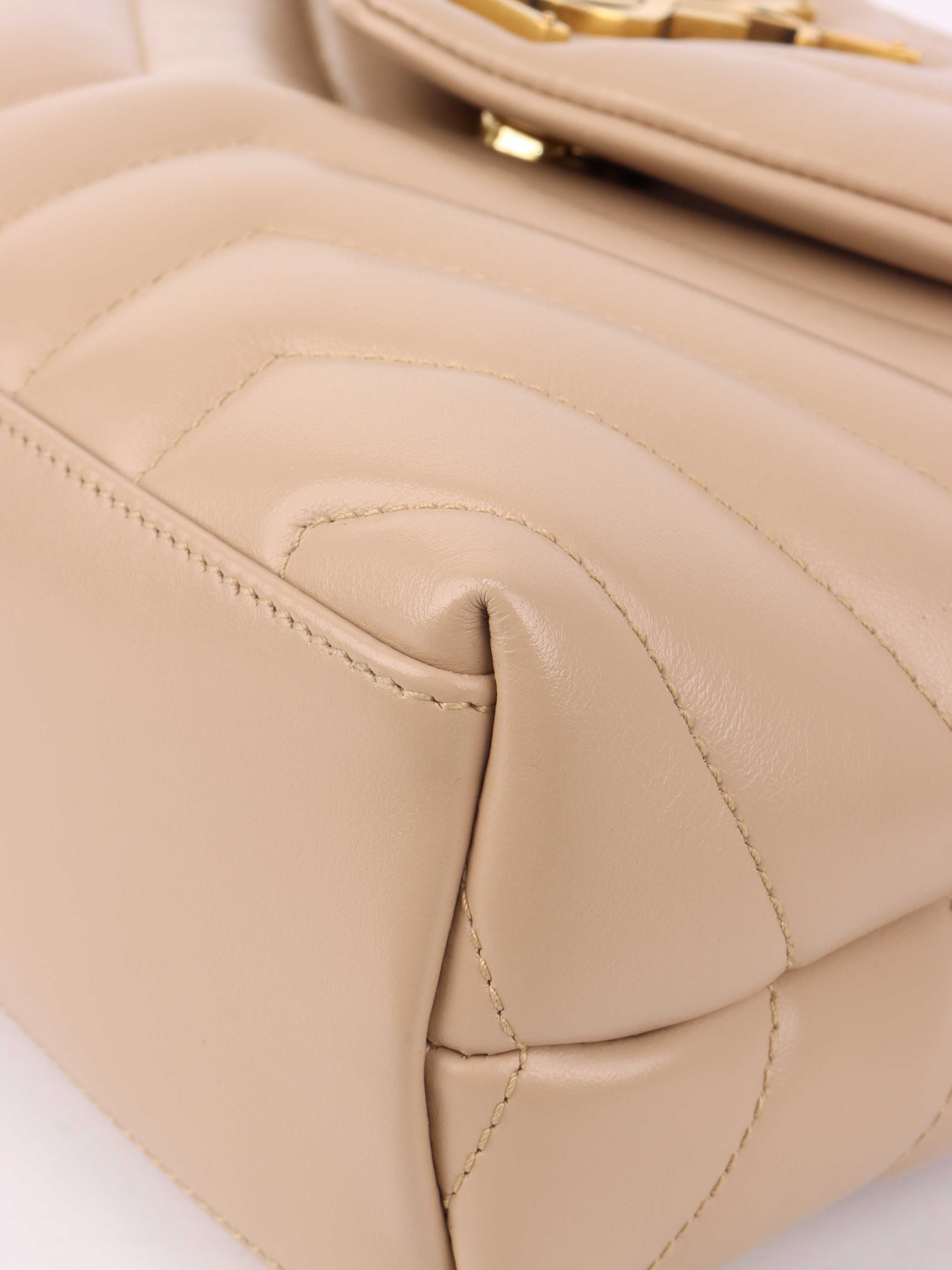 Saint Laurent Small Beige Loulou Bag - Luxury Crossbody Purse for Women | Perfect for Date Night, Office & Evening Events
