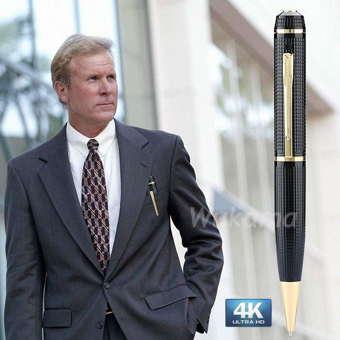 Wukama Full HD 1080P Pen Camera with Audio Recording - Portable Pocket Security Camera for Indoor & Outdoor Use | Free 32GB SD Card | 85-Min Battery Life | Ideal for Meetings, Lectures, Home Security & Covert Surveillance